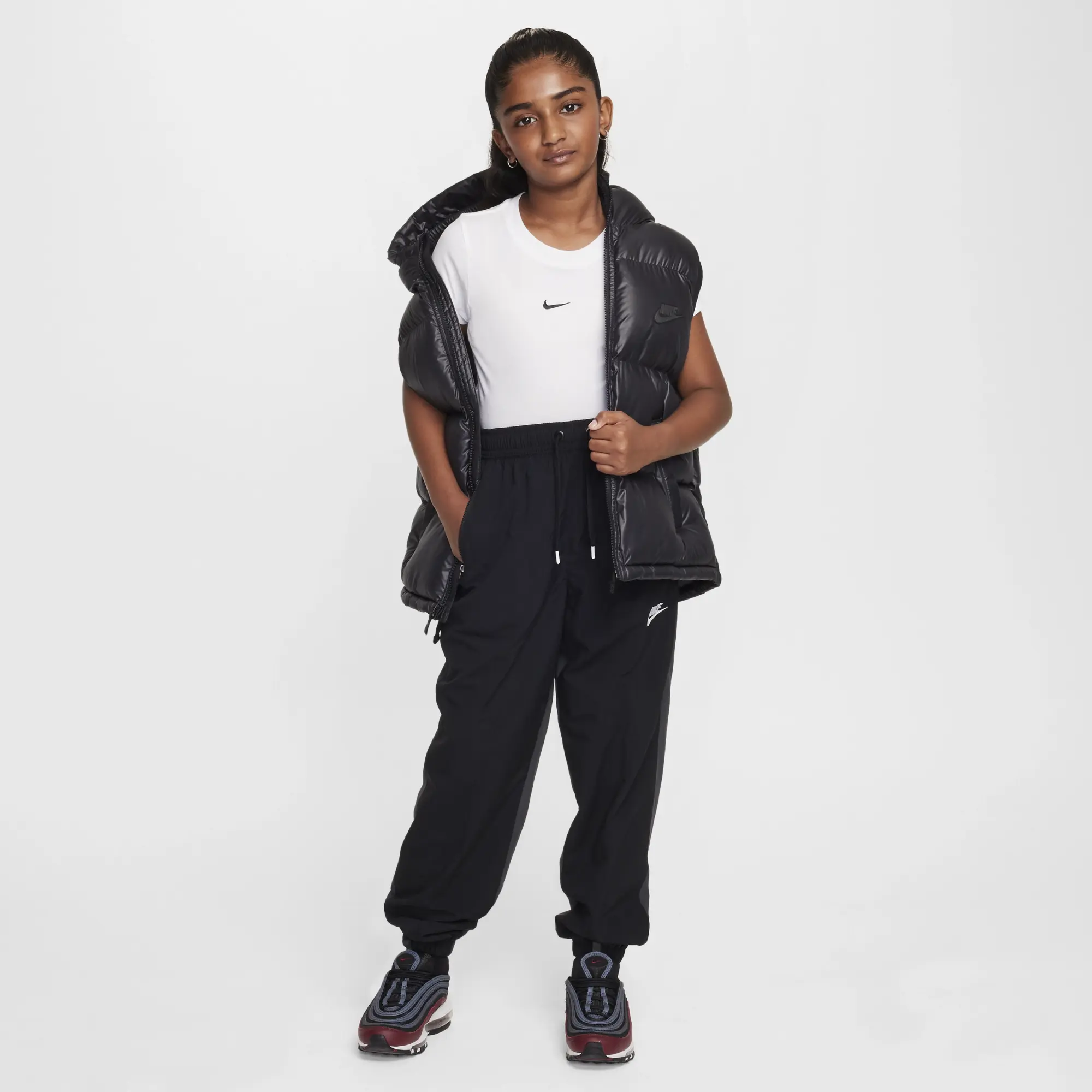 Nike Girls' Sportswear Crop T-Shirt Junior - White - Kids