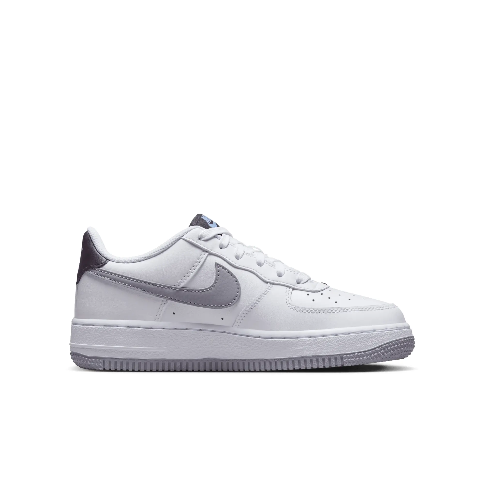 Nike Junior Air Force 1 Low Trainer - White - Size 6 - White