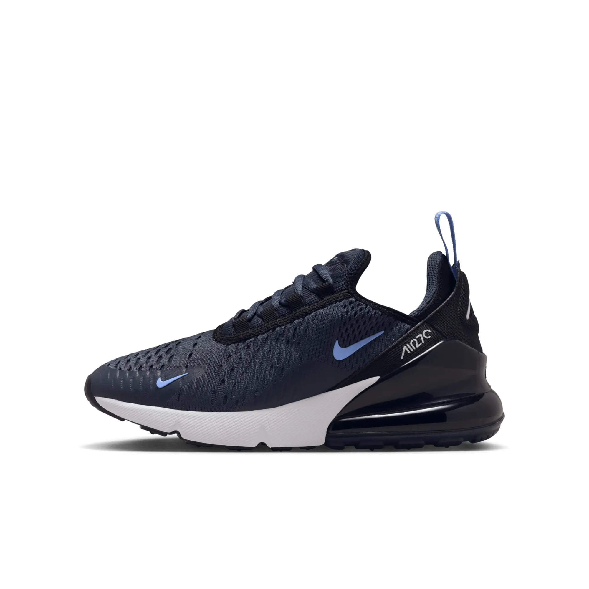 Nike Older Kids Air Max 270 Trainers in Navy Blue/Black