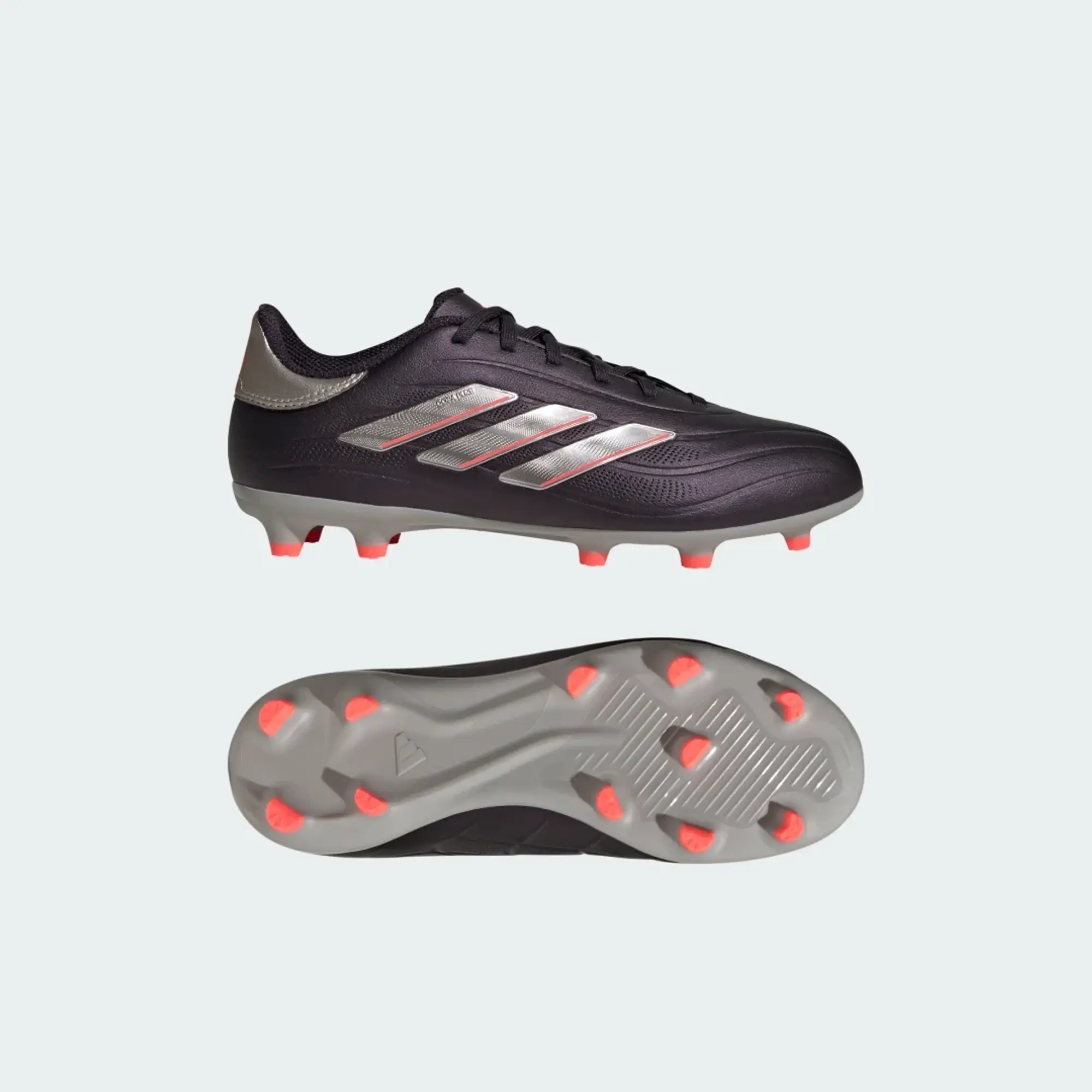 Adidas Copa Pure 2 League Fg Vivid Horizon - Aurora Black/Platin Metallic/Turbo Kids - ['Black']