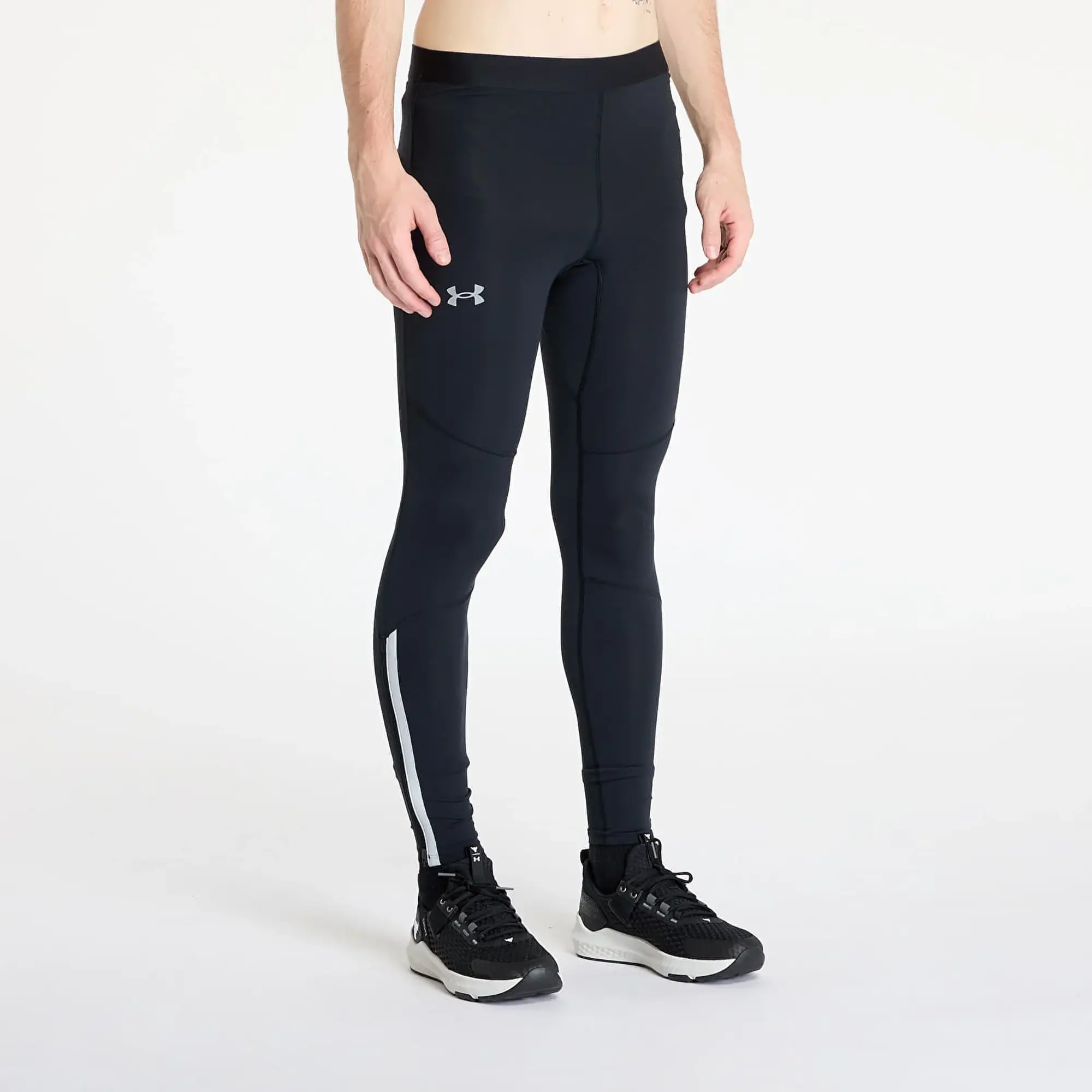 Men's  Under Armour  Launch Elite Cold Weather Tights Black / Reflective / Reflective XXL