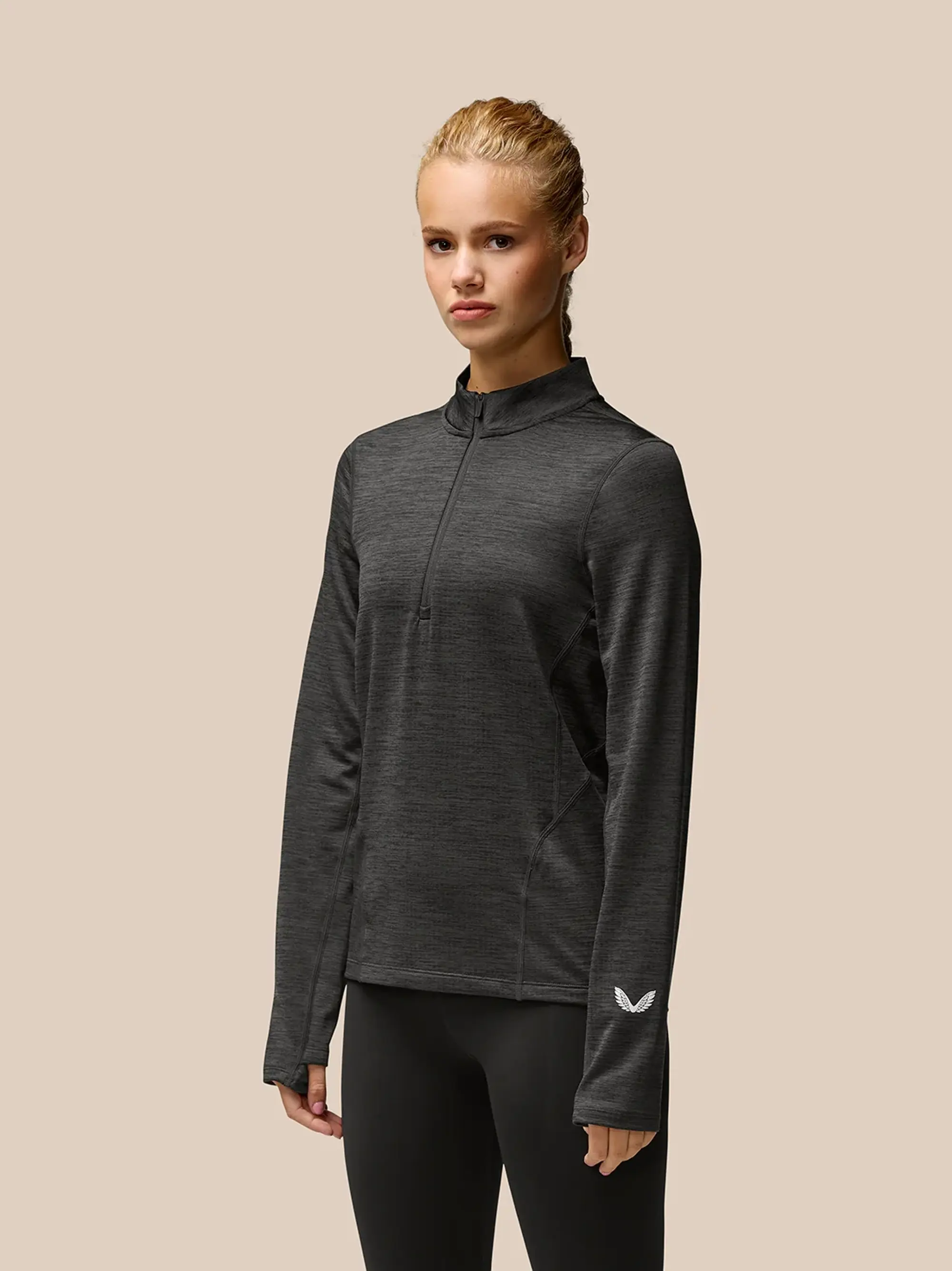 Castore Flow Training 1/2 Zip Top - Black