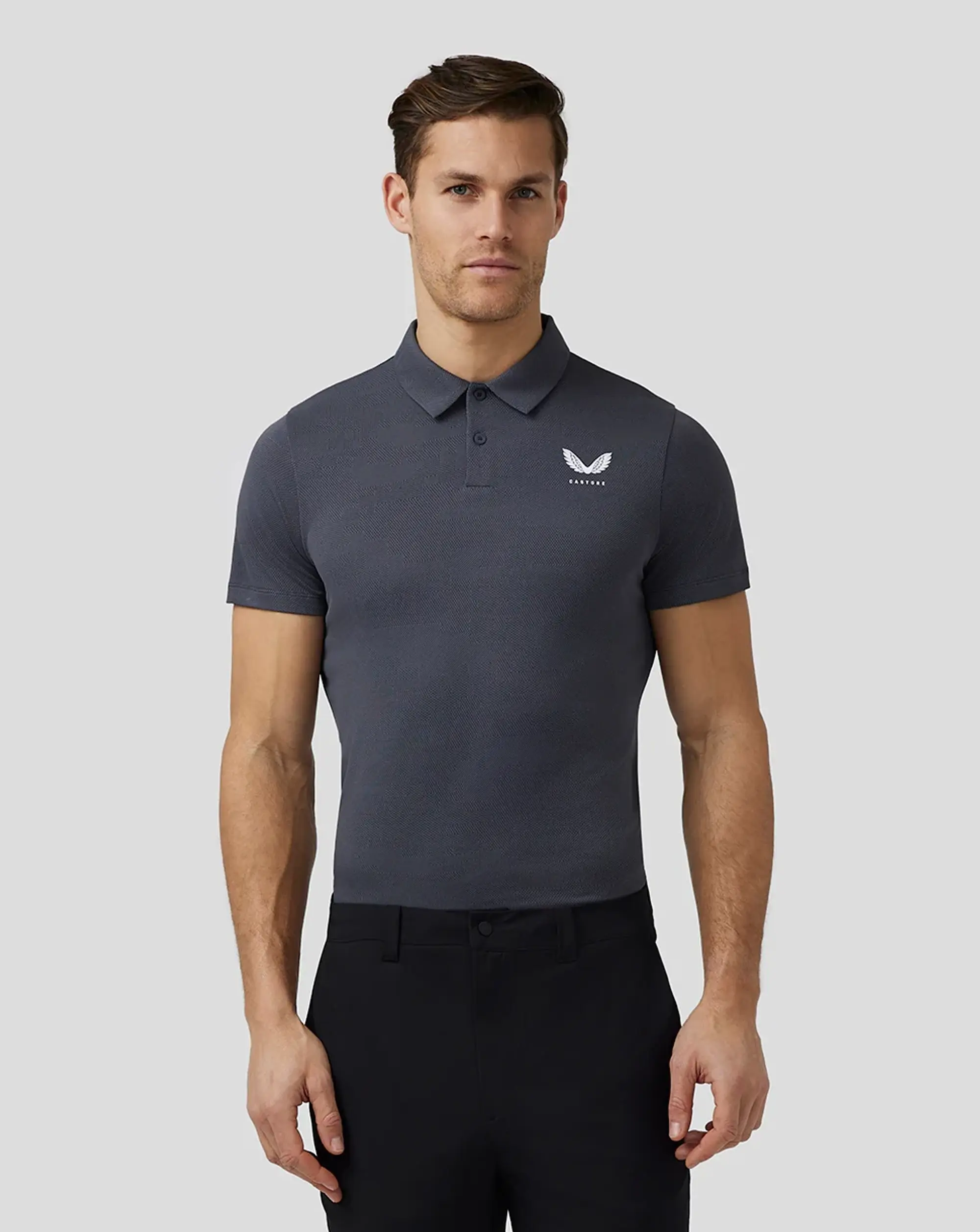 Castore Pinnacle Knit Polo - Pewter