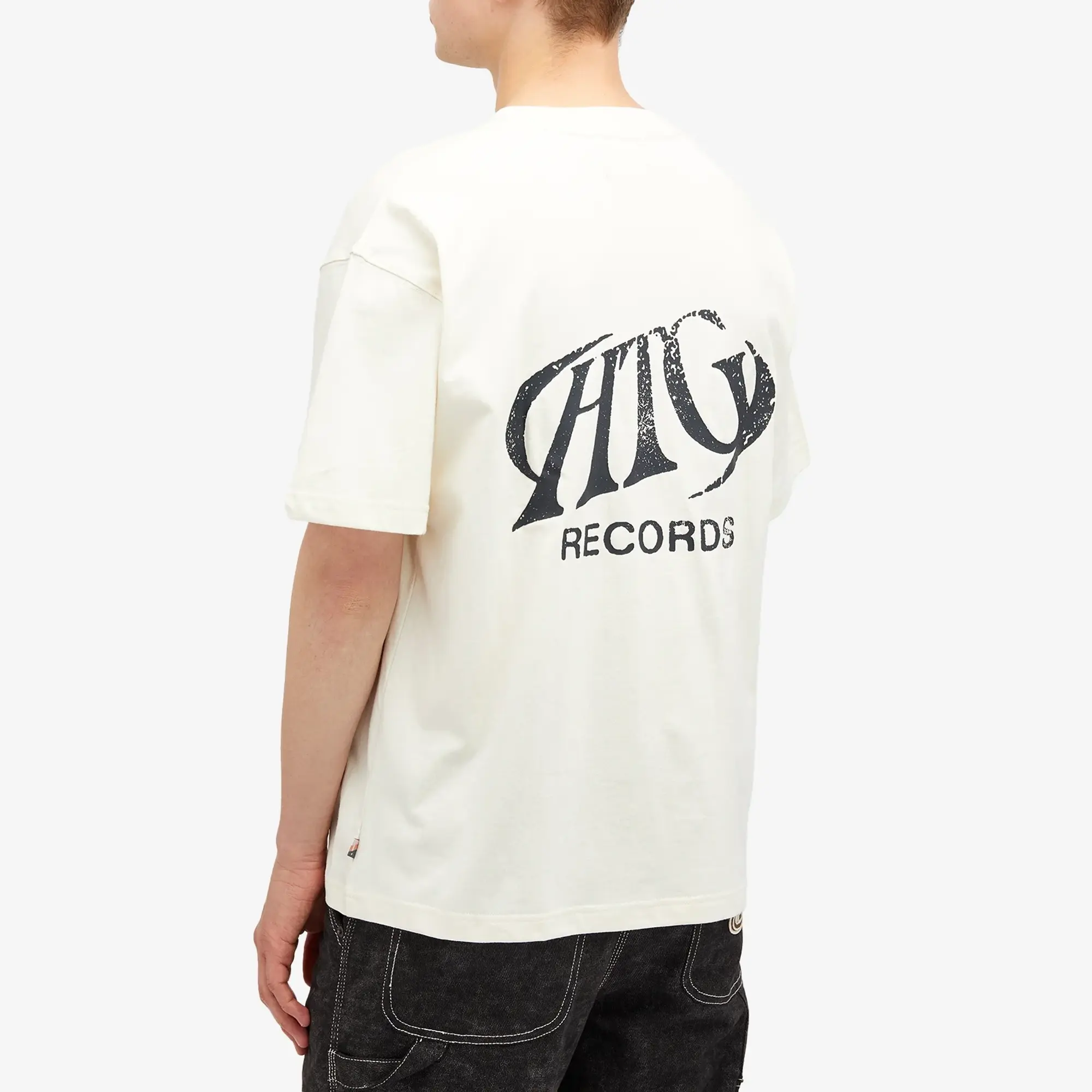 Honor the Gift Men's HTG Records T-Shirt Cream