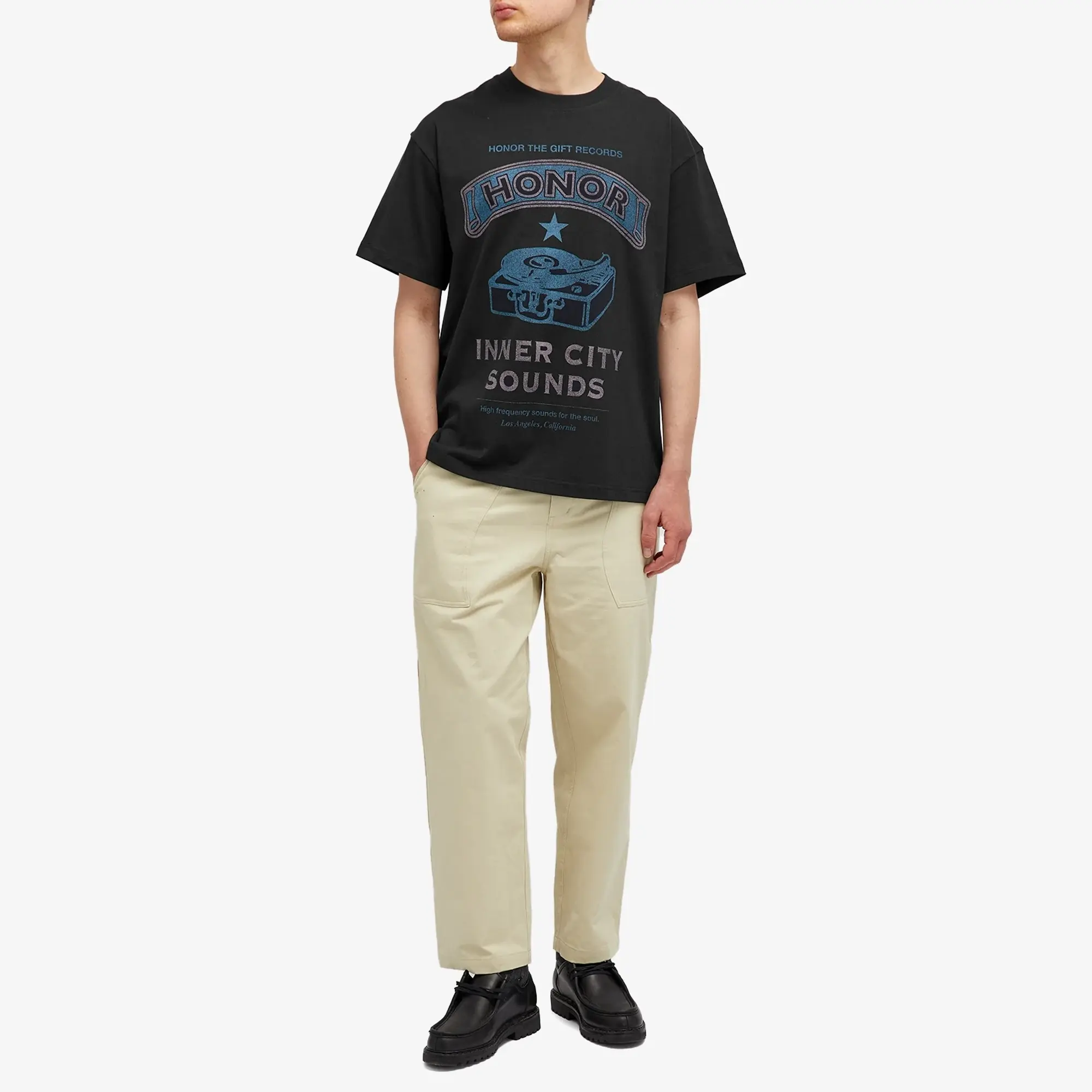 Honor the Gift Men's Honor Records T-Shirt Black