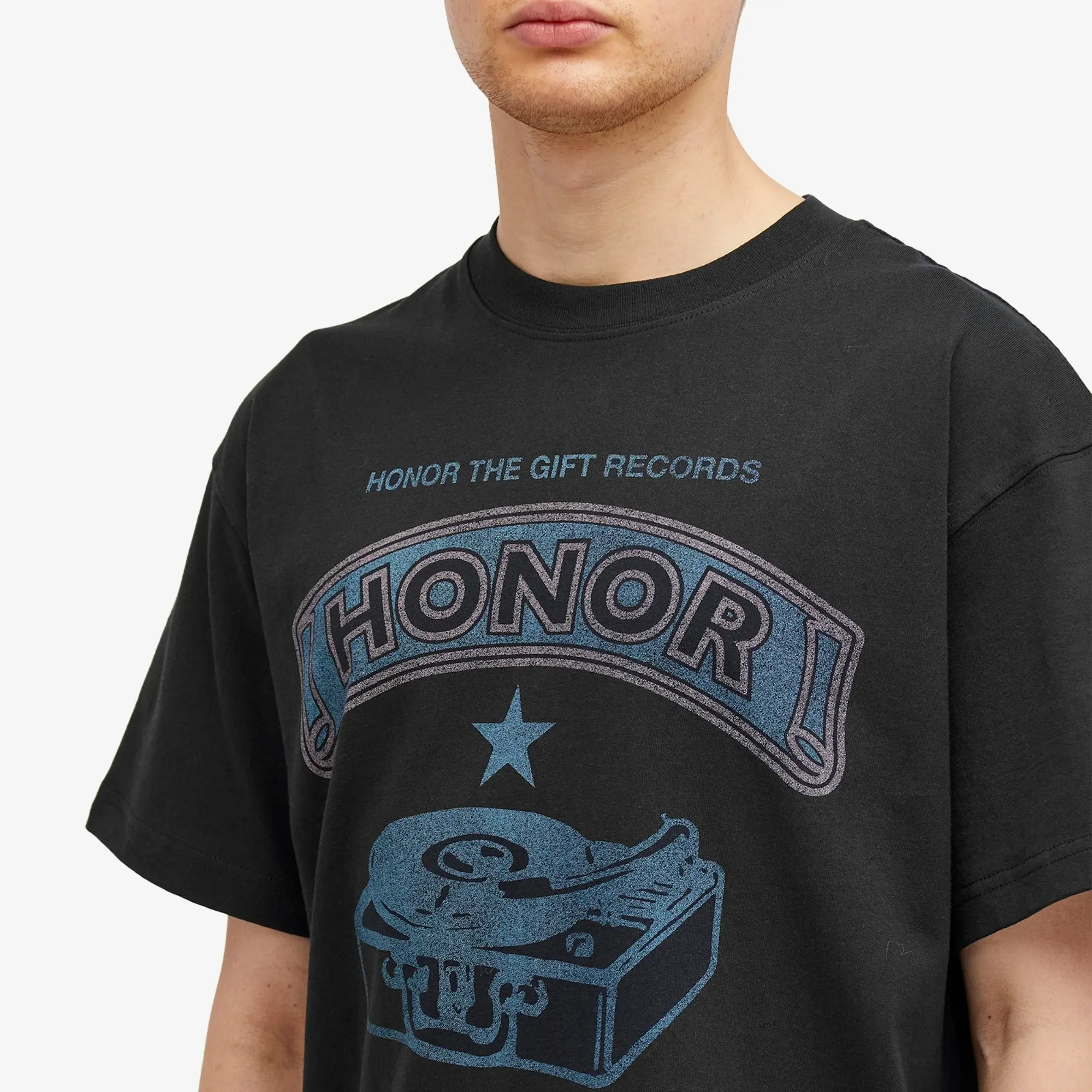 Honor the Gift Men's Honor Records T-Shirt Black