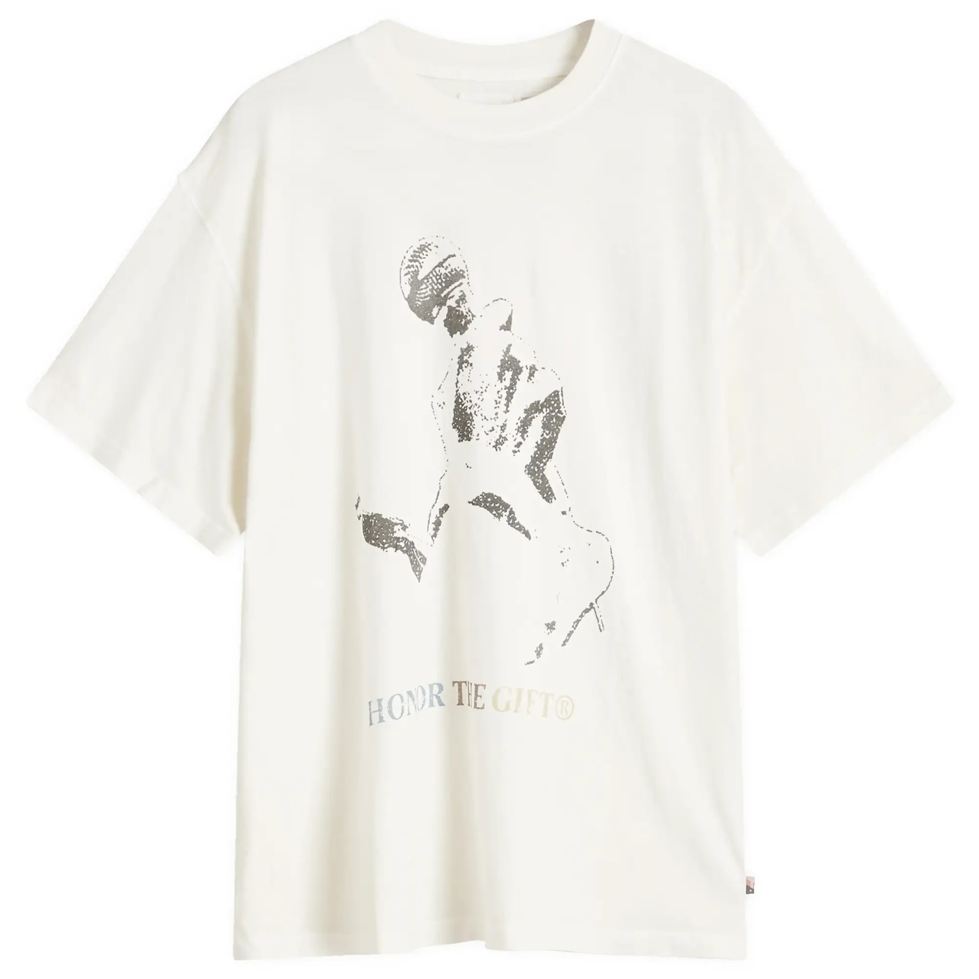 Honor the Gift Men's Live and Direct T-Shirt Cream