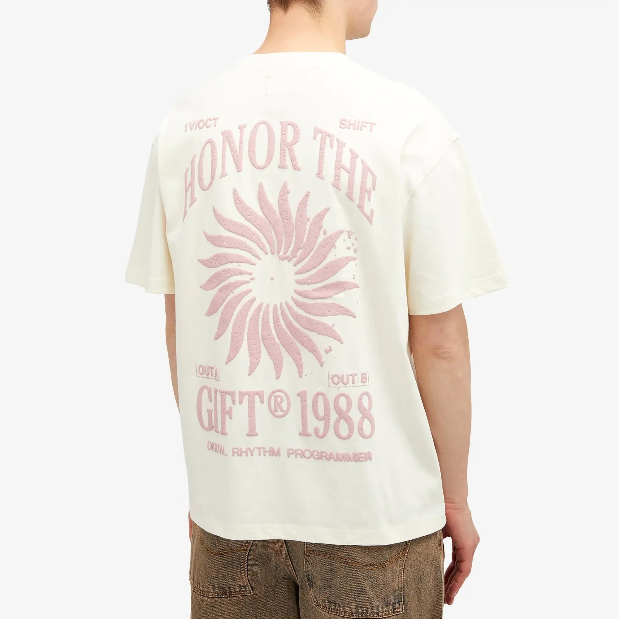 Honor The Gift Sunray Logo Tee Men Shortsleeves Beige