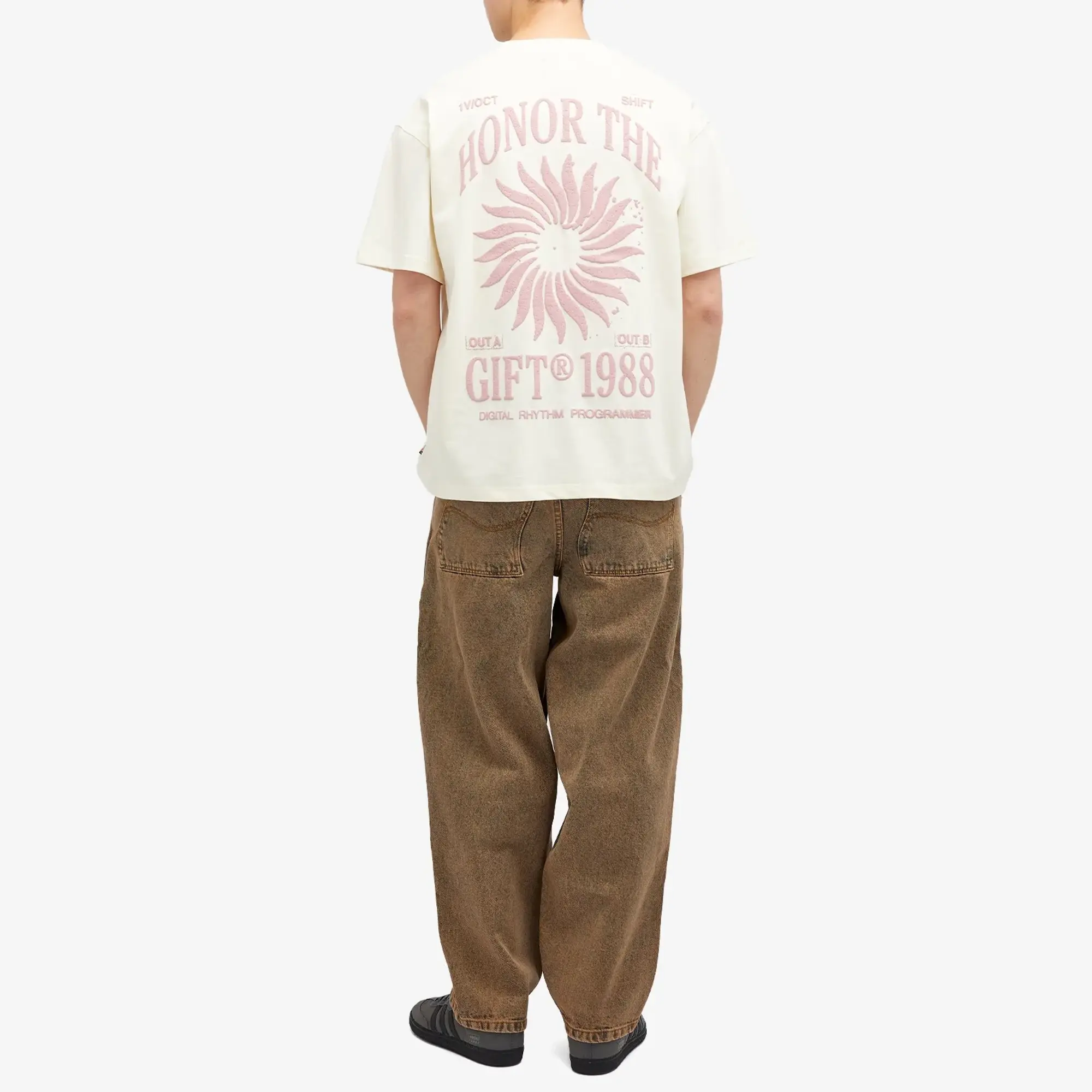 Honor The Gift Sunray Logo Tee Men Shortsleeves Beige