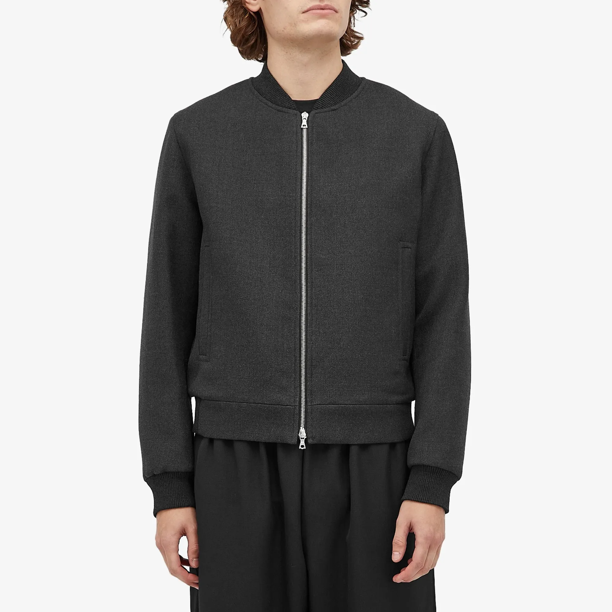 Dries Van Noten Men's Vanny Wool Gabardine Bomber Jacket