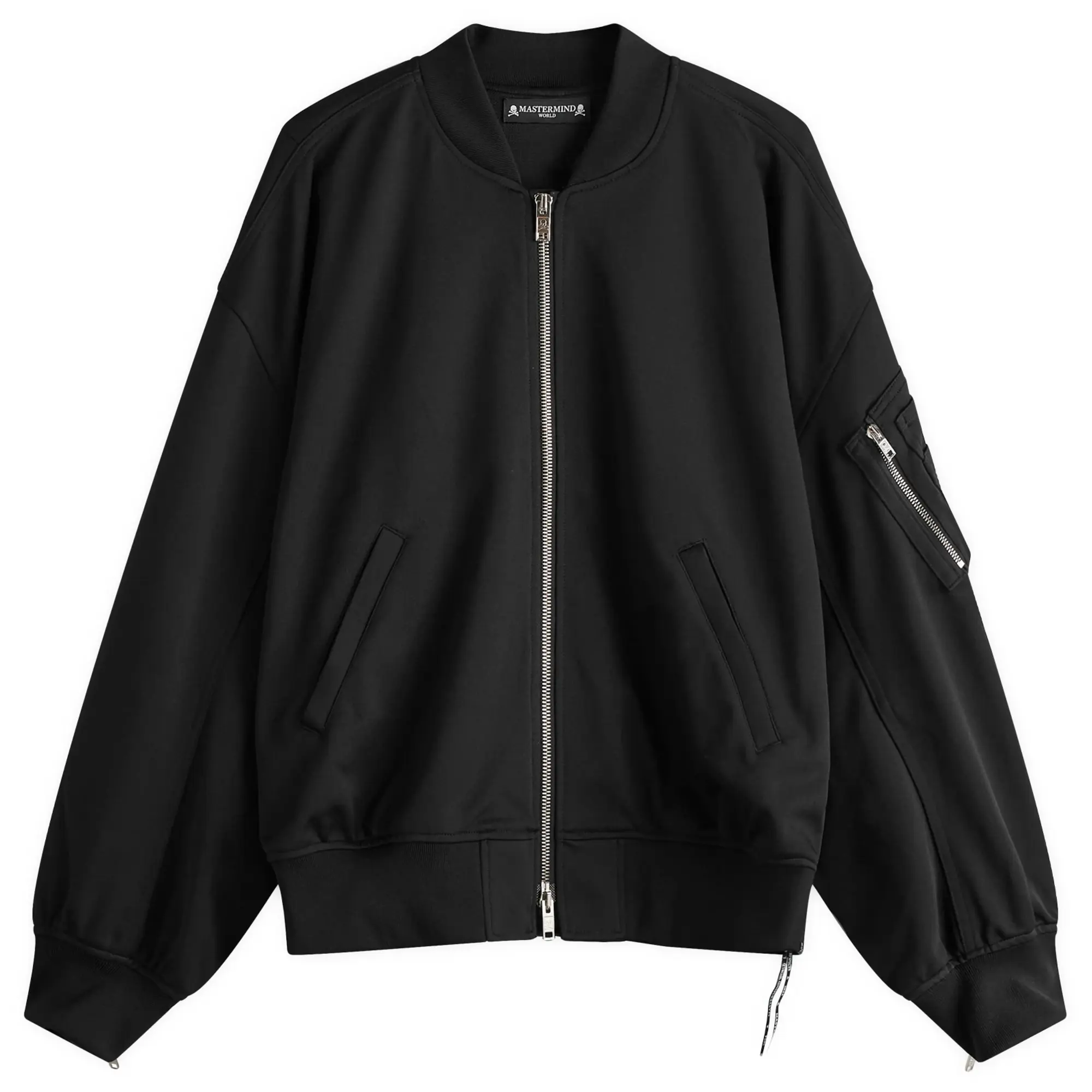 MASTERMIND WORLD Men's Jersey Bomber Jacket Black