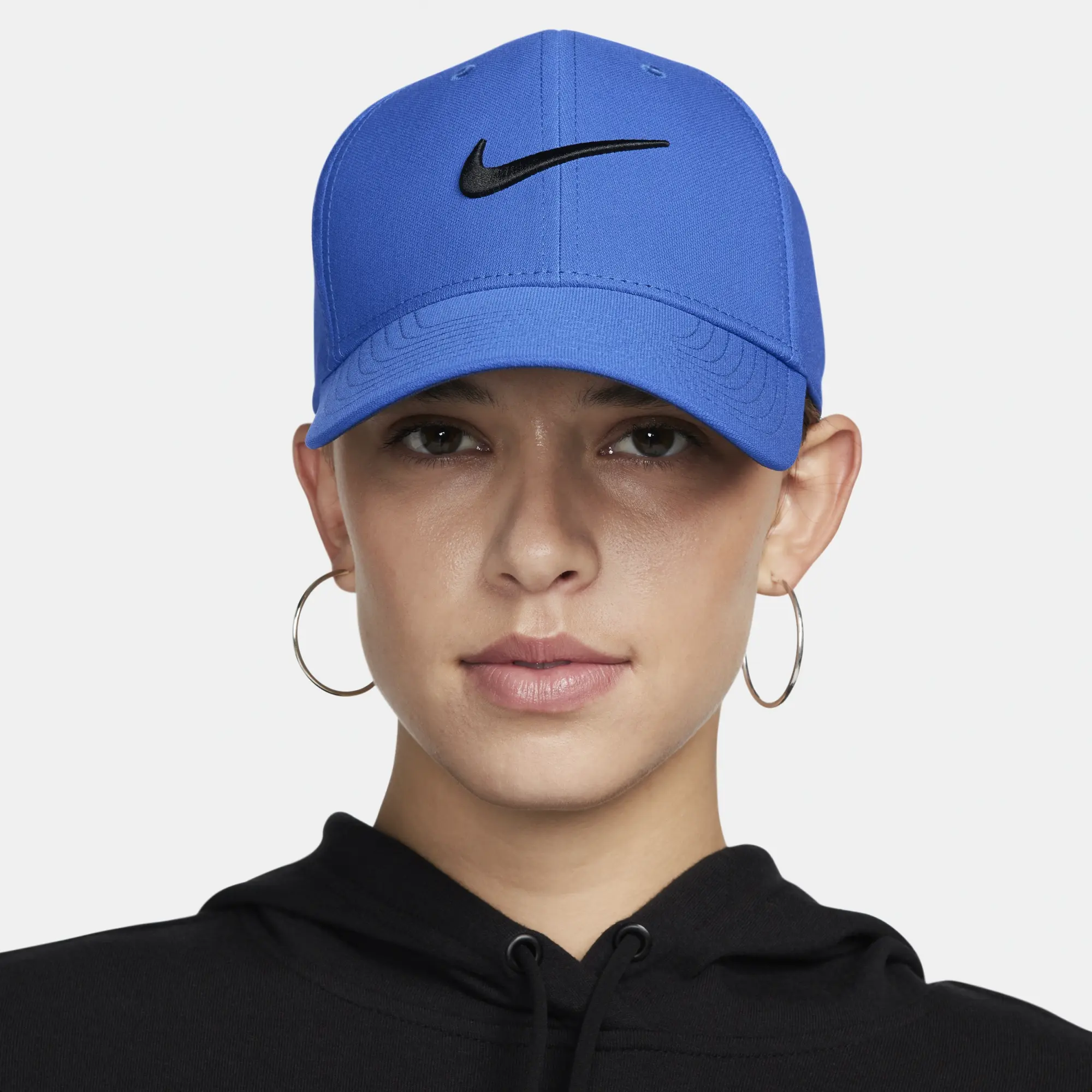 Nike Dri-FIT Club Structured Swoosh Cap - Blue - Polyester