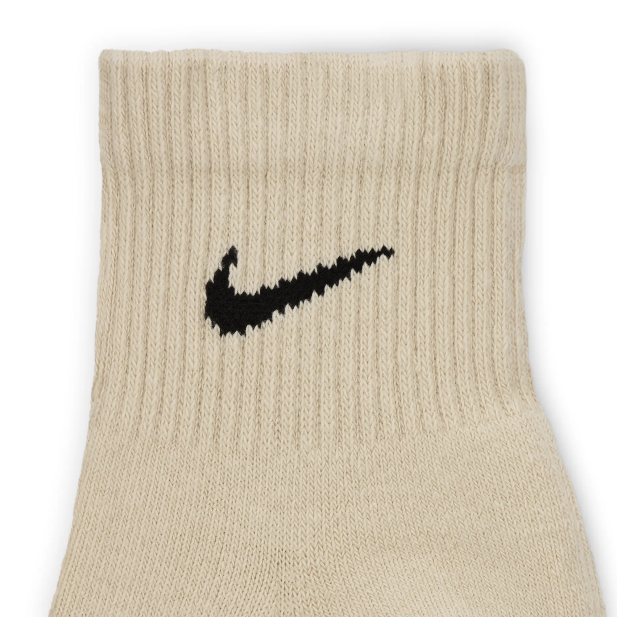 Nike Training Everyday Cushioned Plus 3 Pack Ankle Socks In Khaki, Beige And Navy-Multi