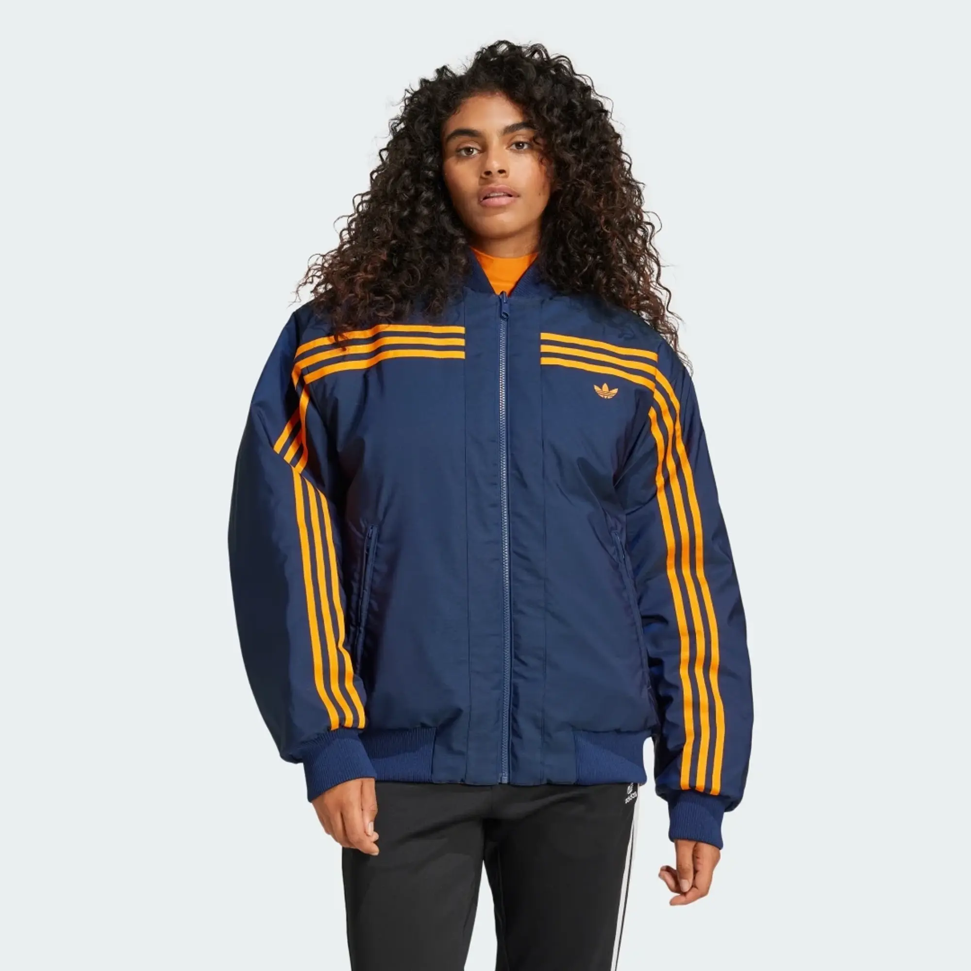 adidas Originals adidas 70s Reversible Oversized Bomber Jacket