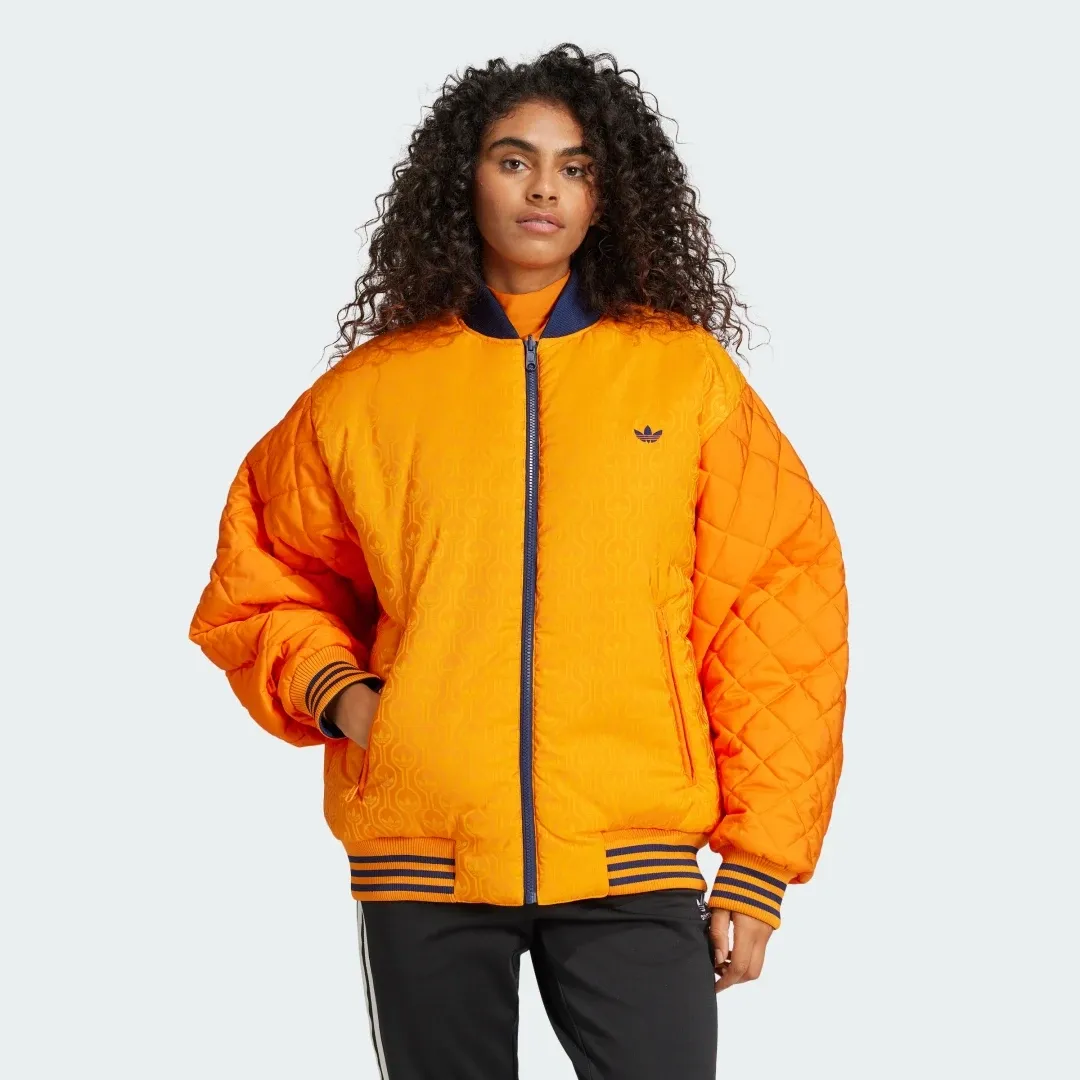 adidas Originals adidas 70s Reversible Oversized Bomber Jacket