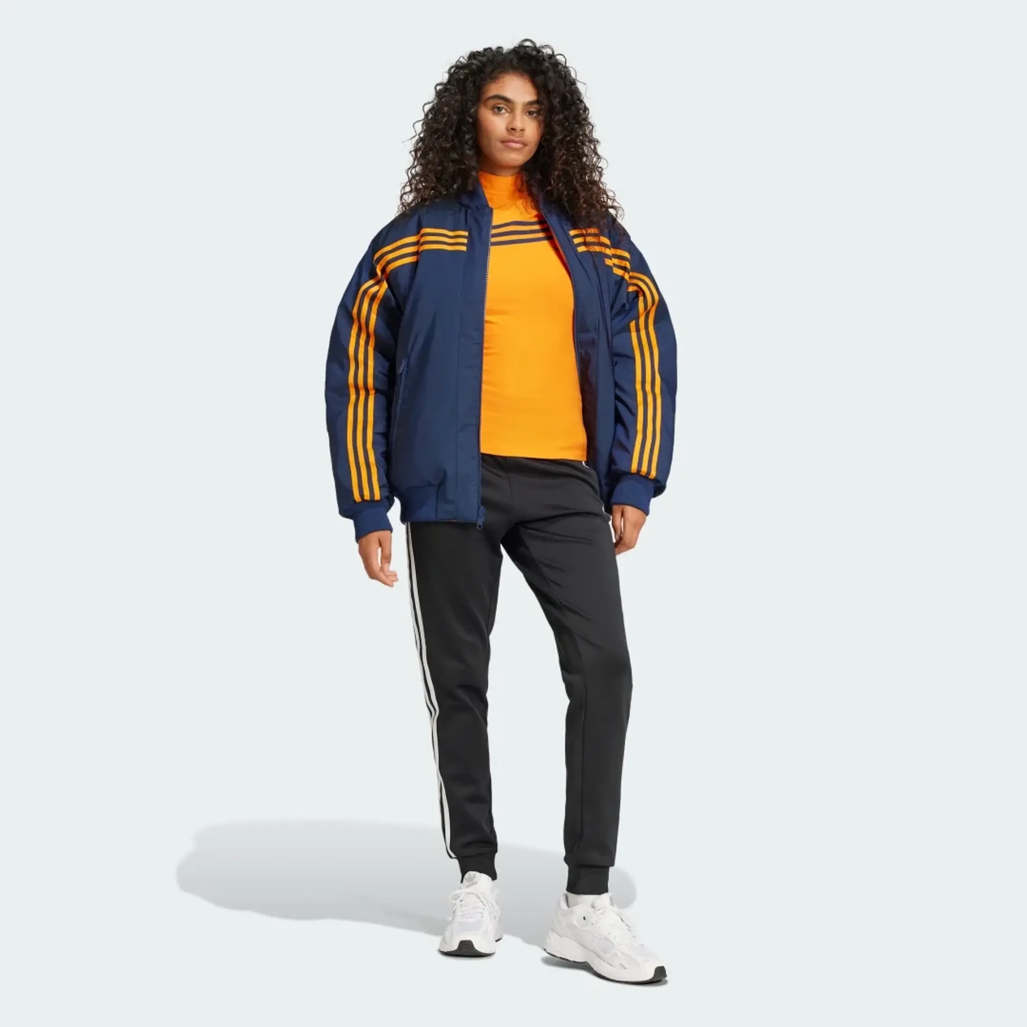 adidas Originals adidas 70s Reversible Oversized Bomber Jacket