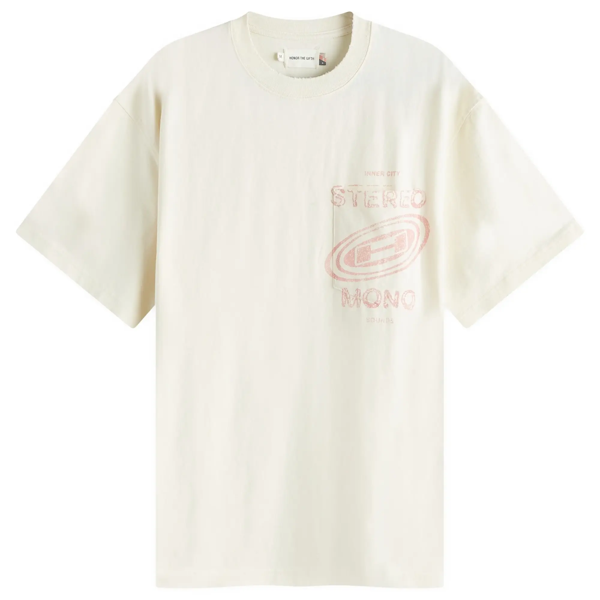Honor the Gift Men's Stereo Mono T-Shirt Cream