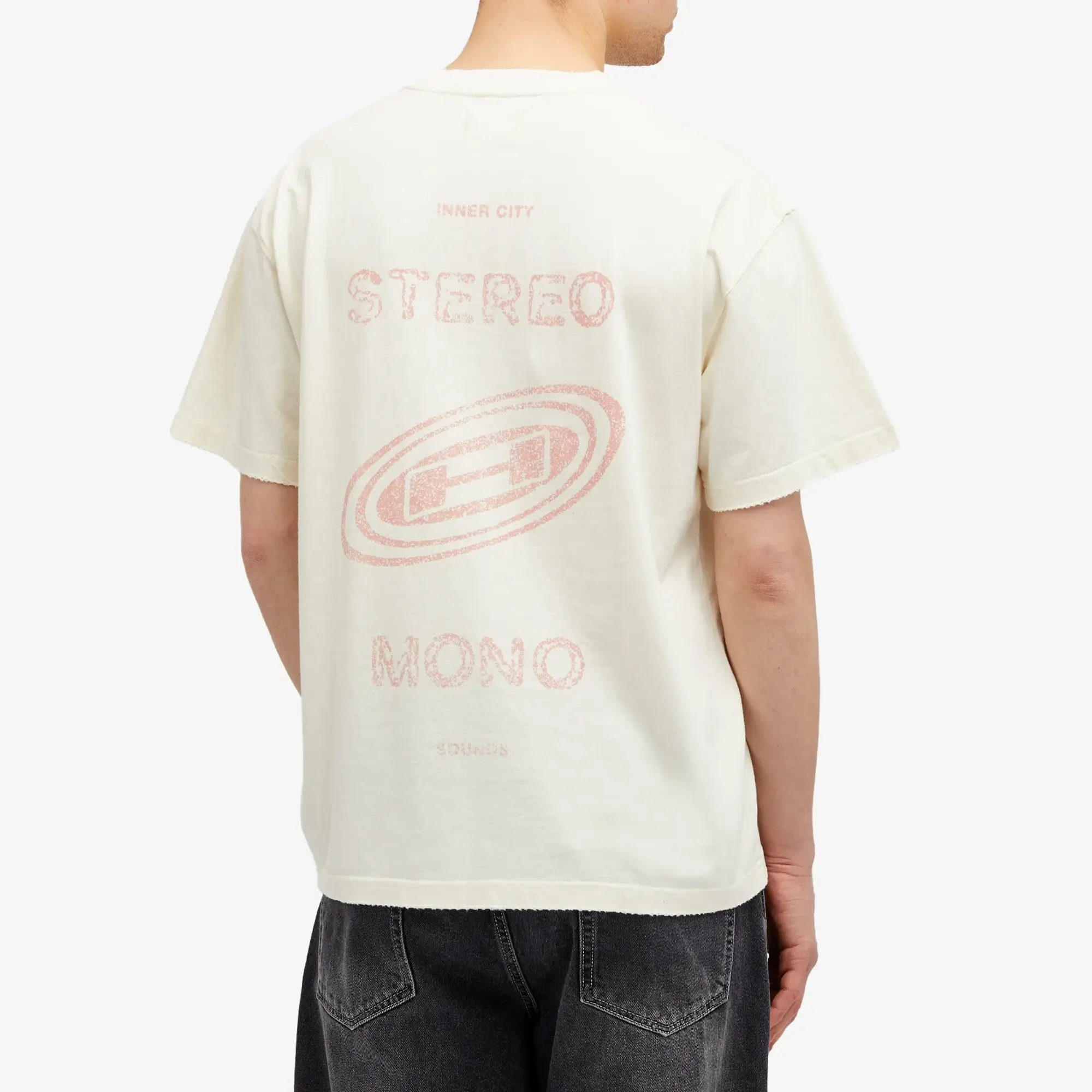 Honor the Gift Men's Stereo Mono T-Shirt Cream