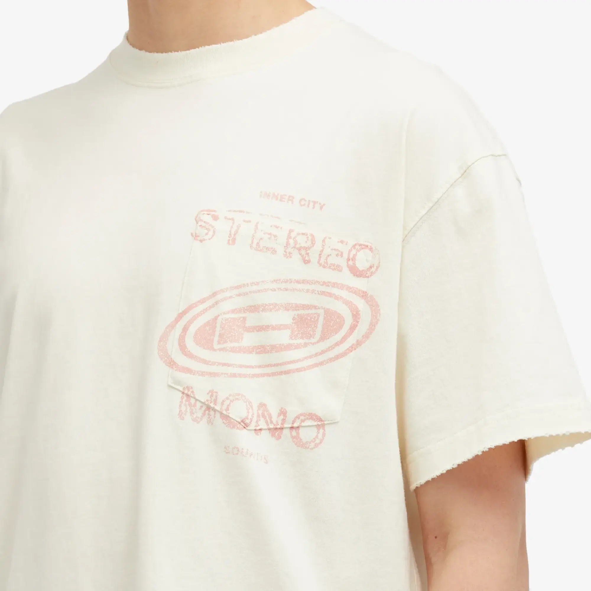 Honor the Gift Men's Stereo Mono T-Shirt Cream