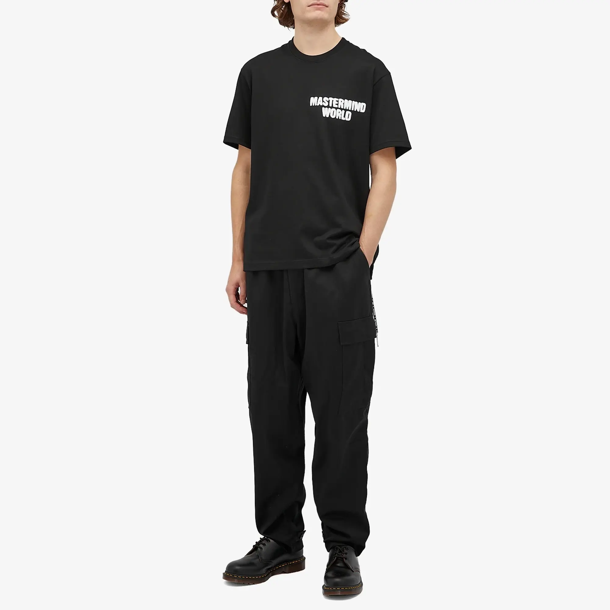 MASTERMIND WORLD Men's Regular Cargo Pants Black