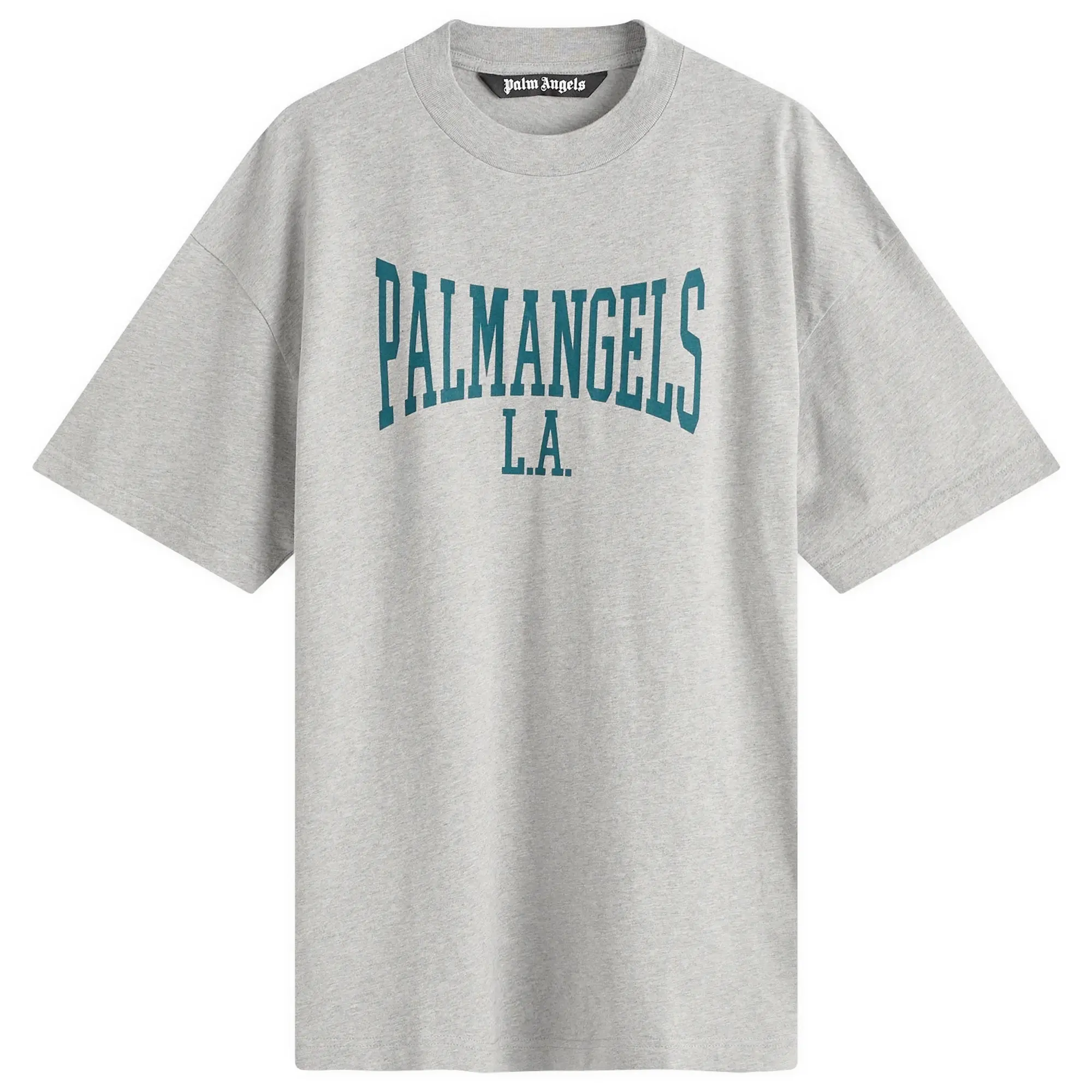 Palm Angels Men's College Classic T-Shirt Grey