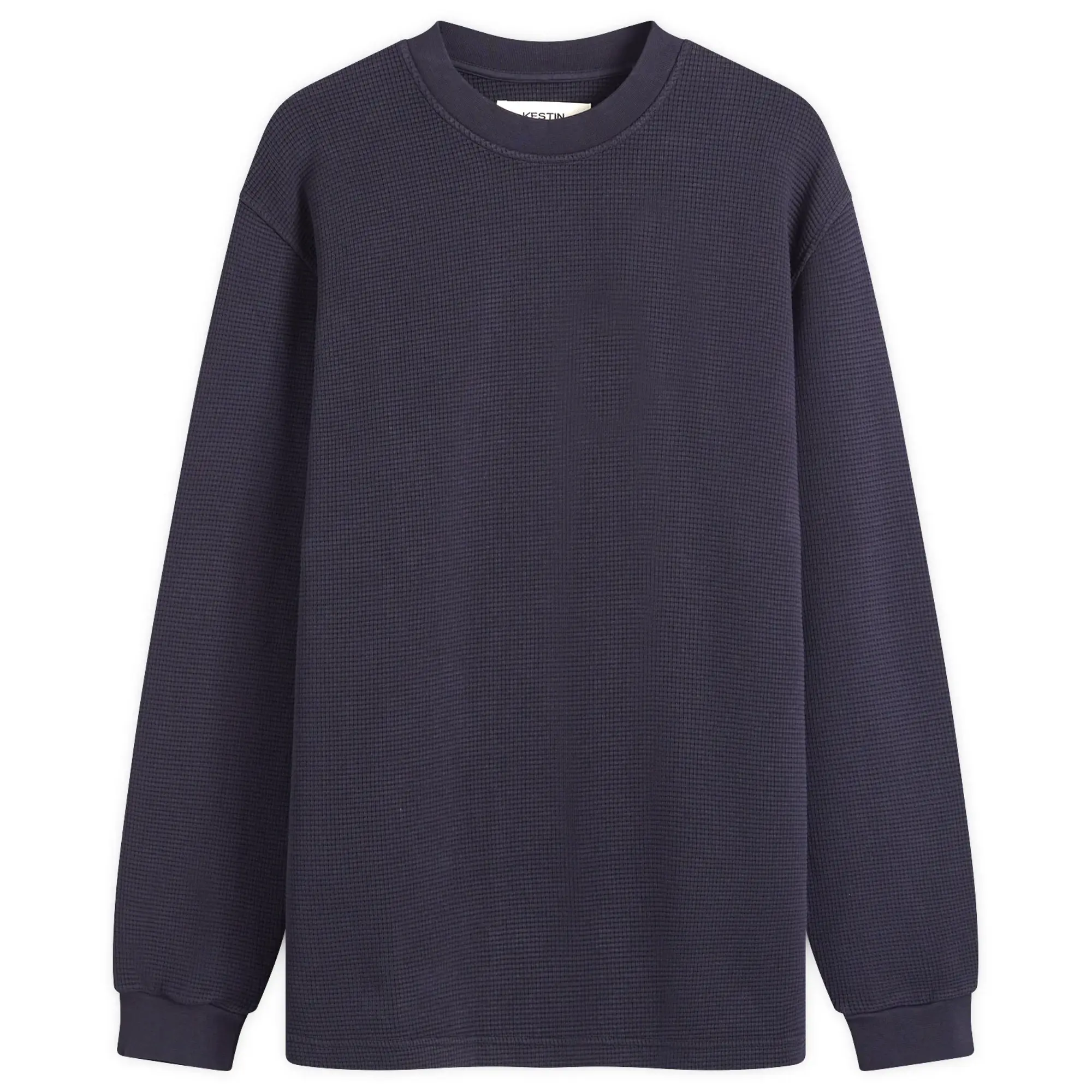 Kestin Men's Humbie Waffle Sweatshirt Navy