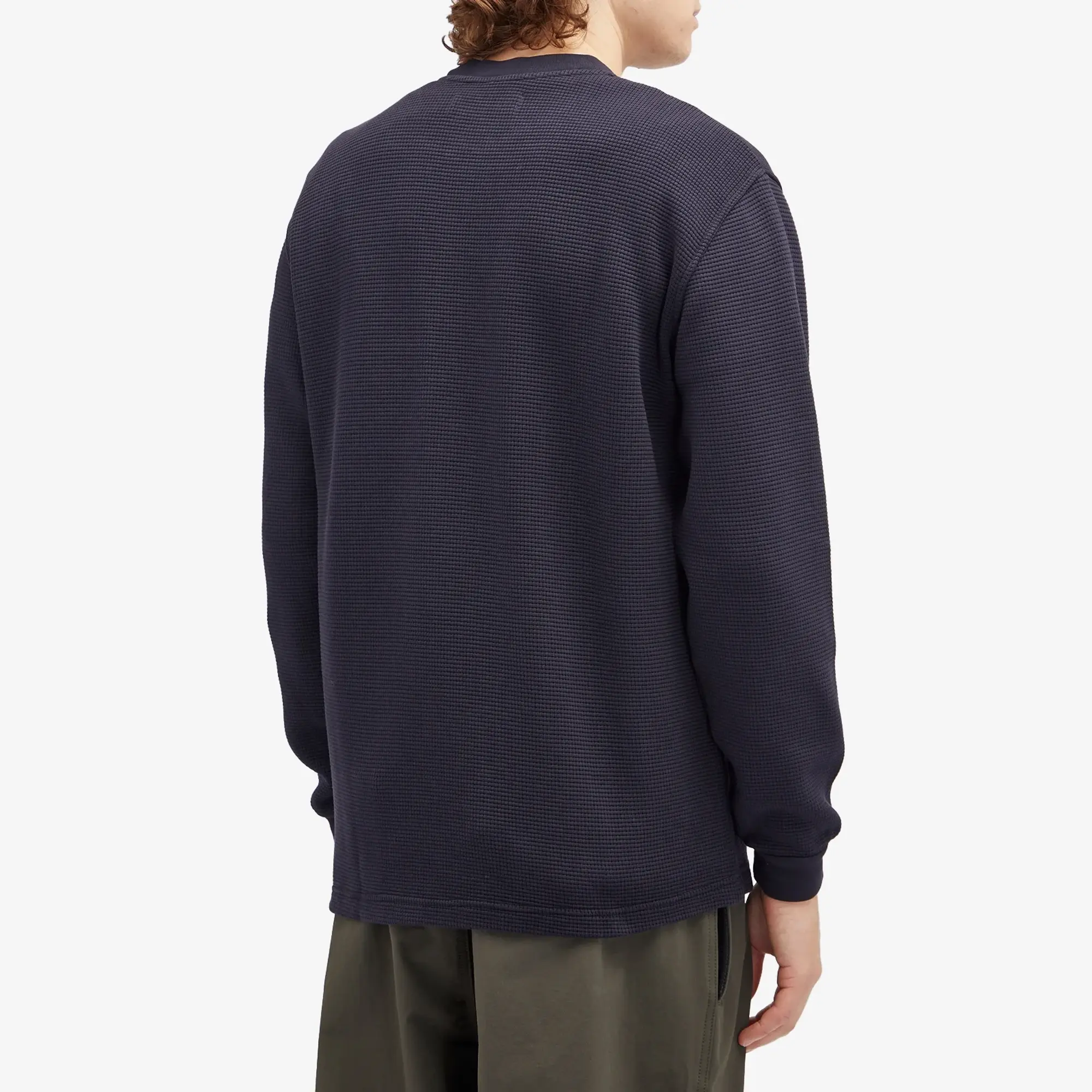 Kestin Men's Humbie Waffle Sweatshirt Navy