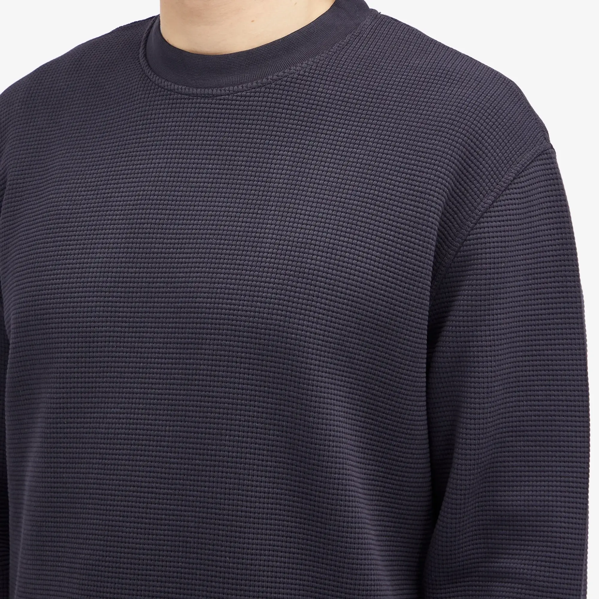 Kestin Men's Humbie Waffle Sweatshirt Navy