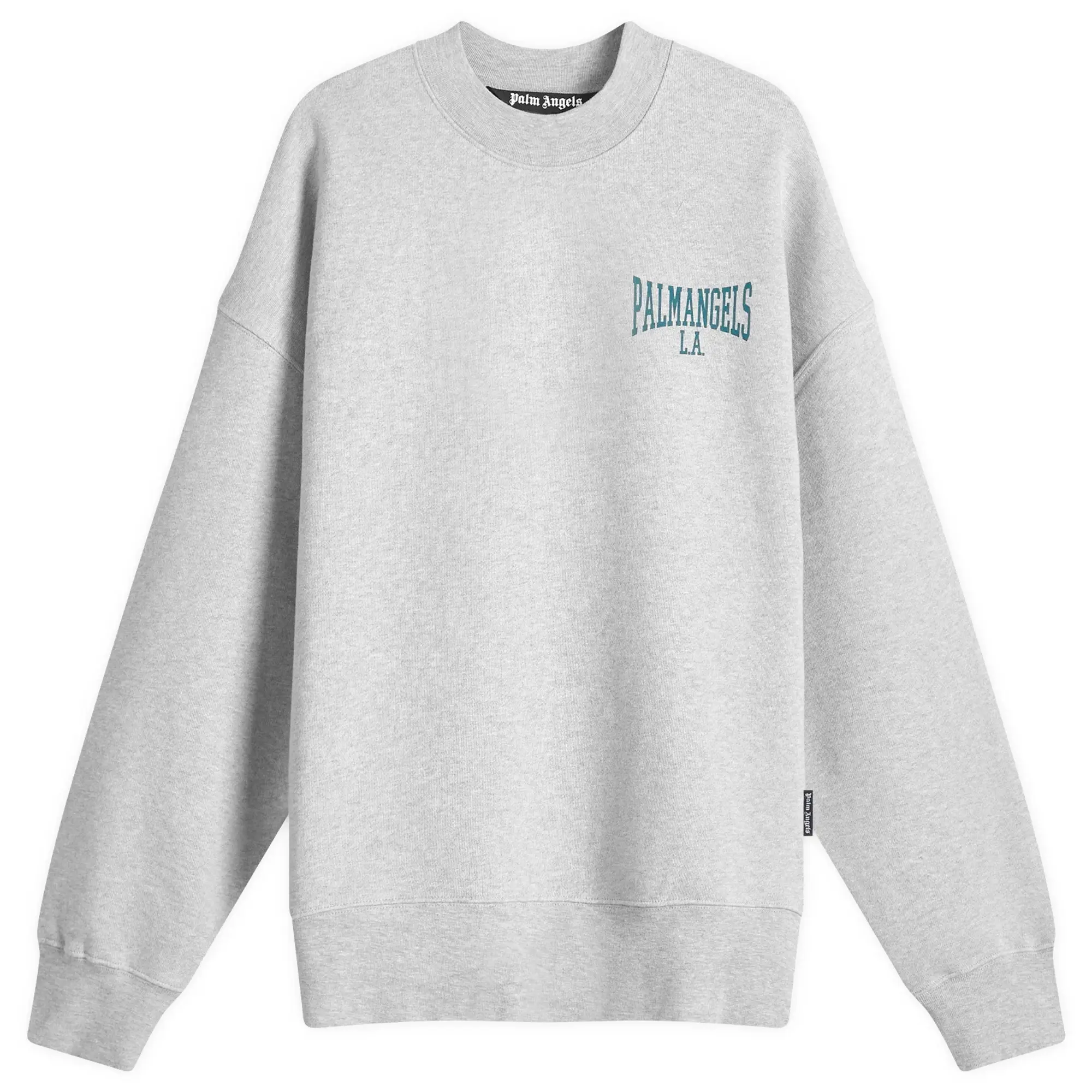 Palm Angels Men's College Crew Sweat Grey