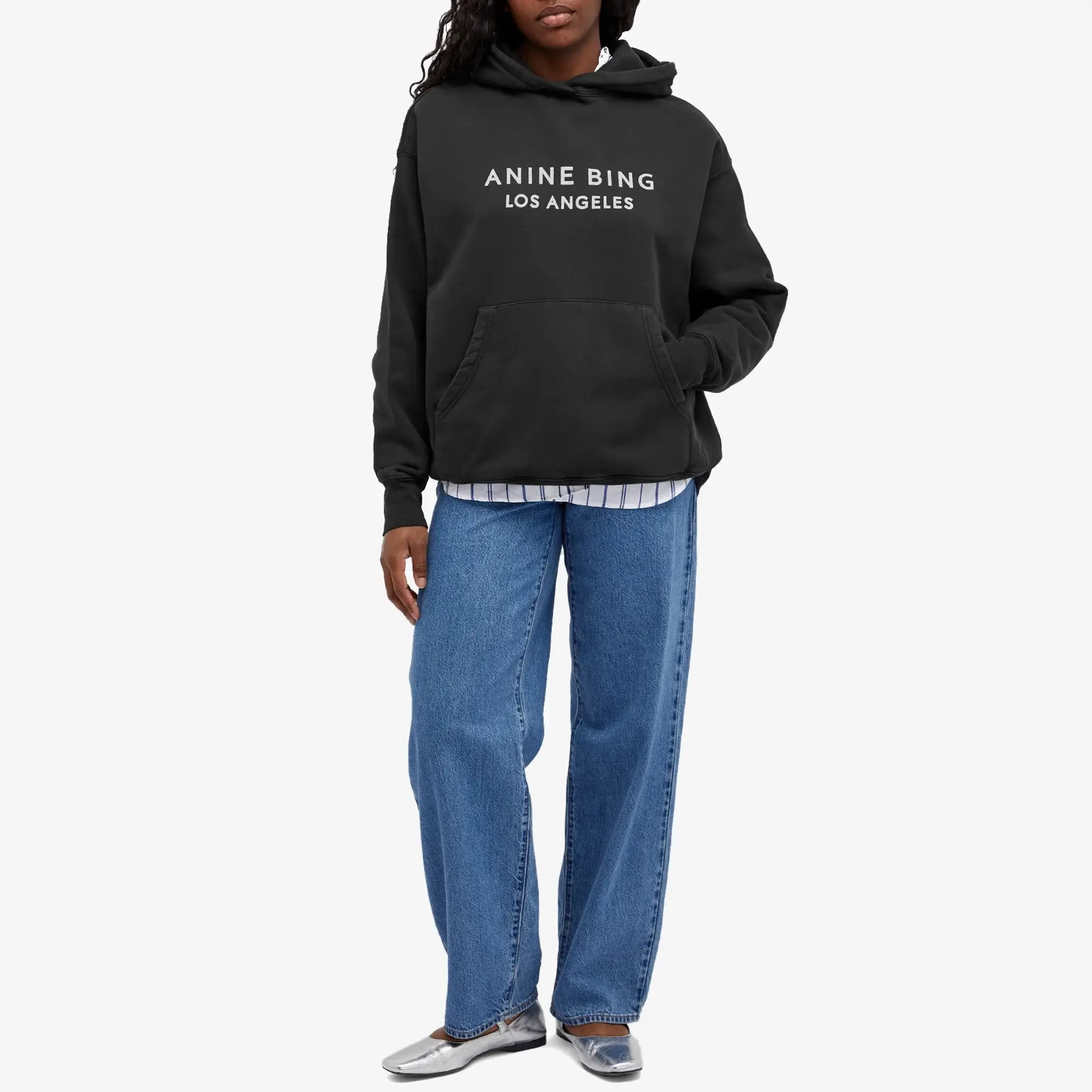 Anine Bing Women's Alto Hoodie Black