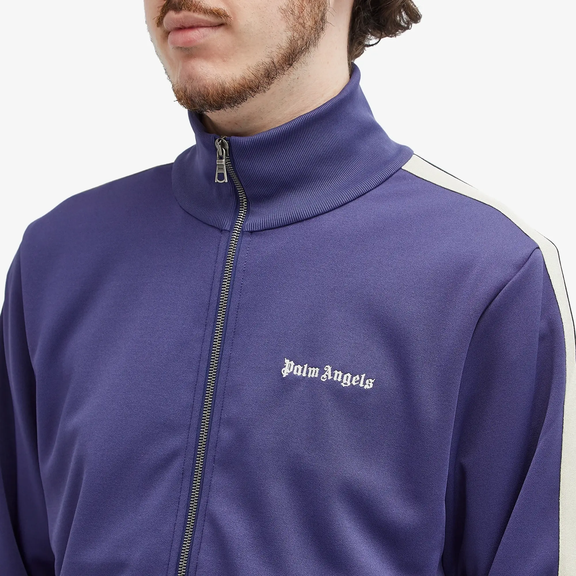 Palm Angels Men's Classic Logo Track Jacket Blue