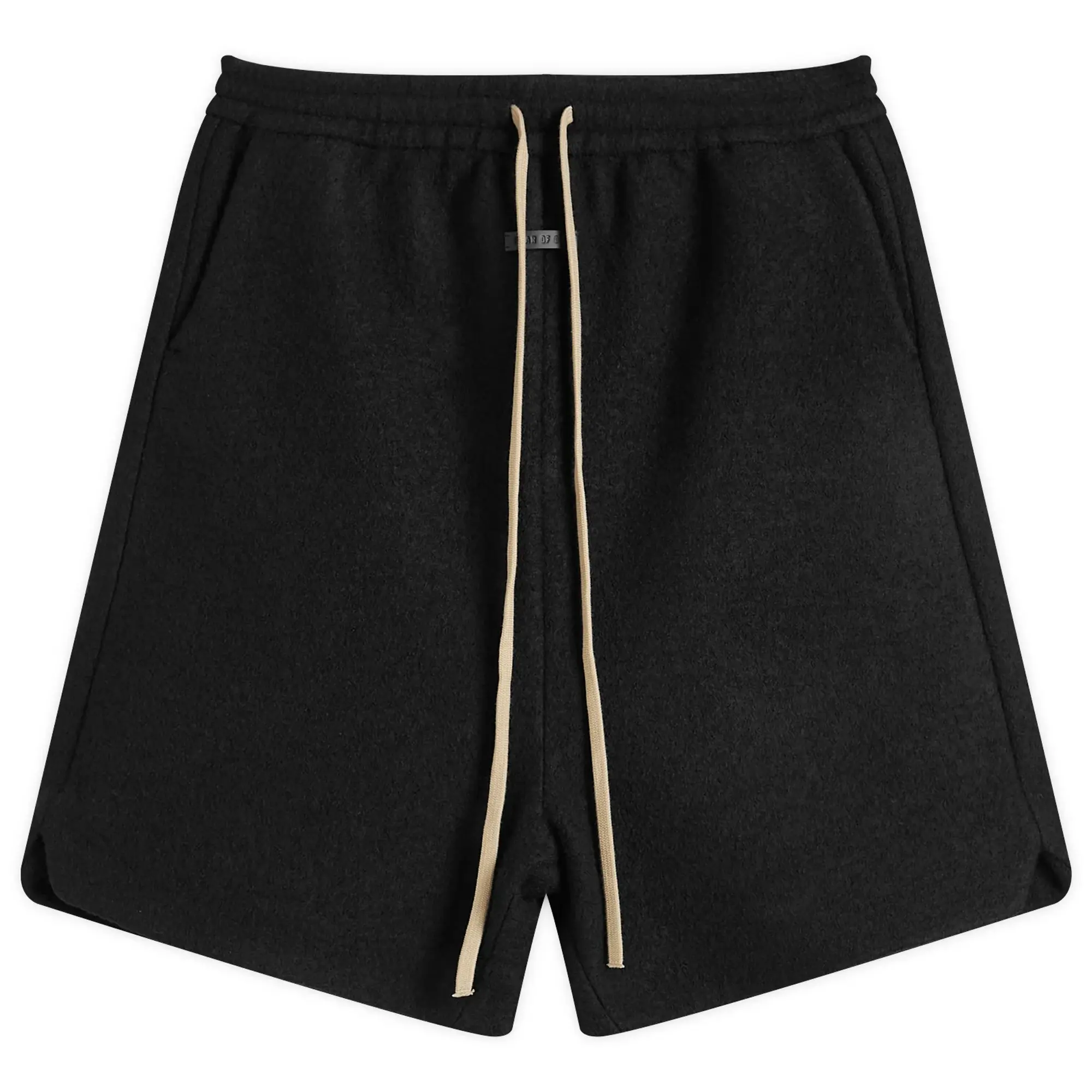 Fear of God Men's Boiled Wool Relaxed Shorts Black