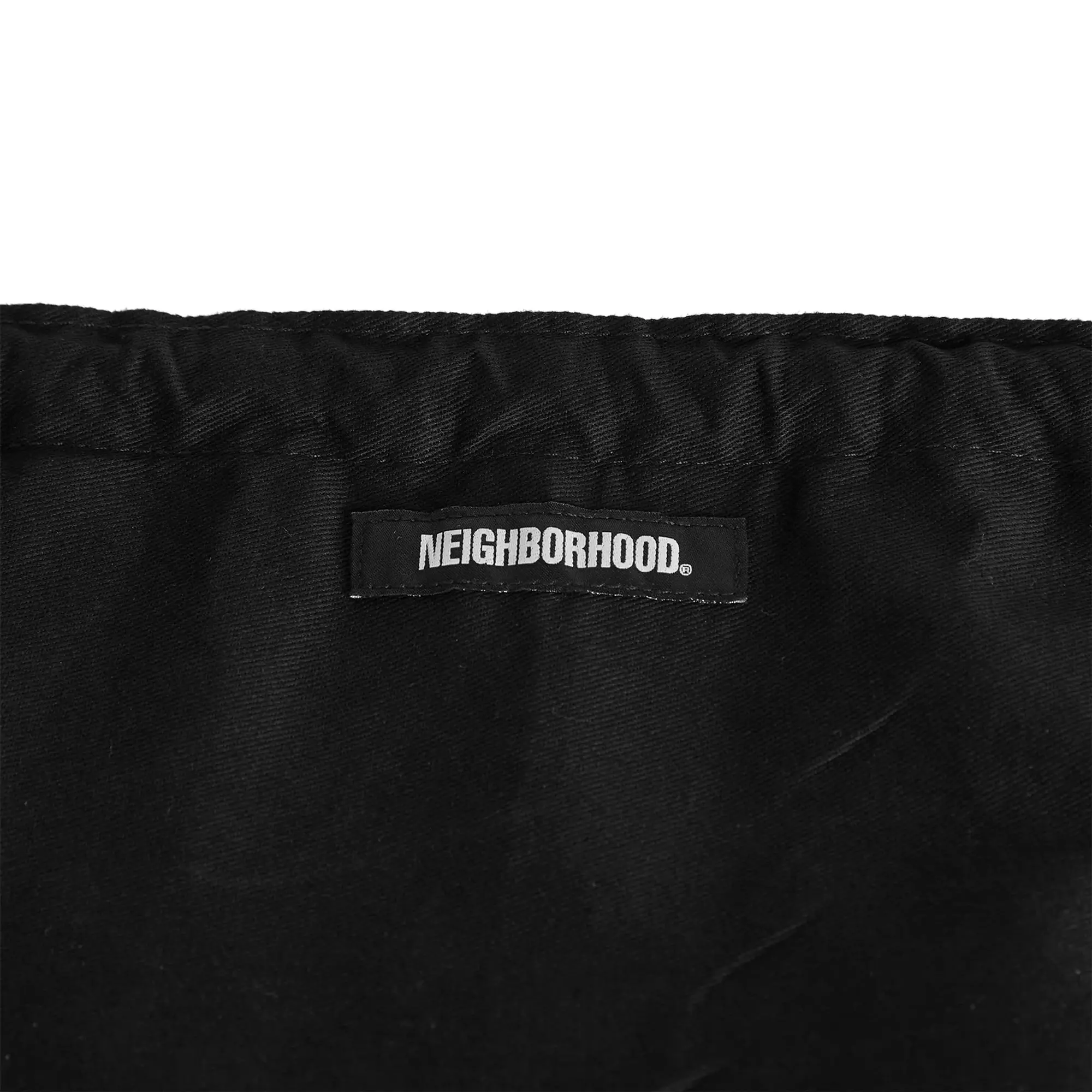 Neighborhood Men's Logo Drawstring Tote Bag Black