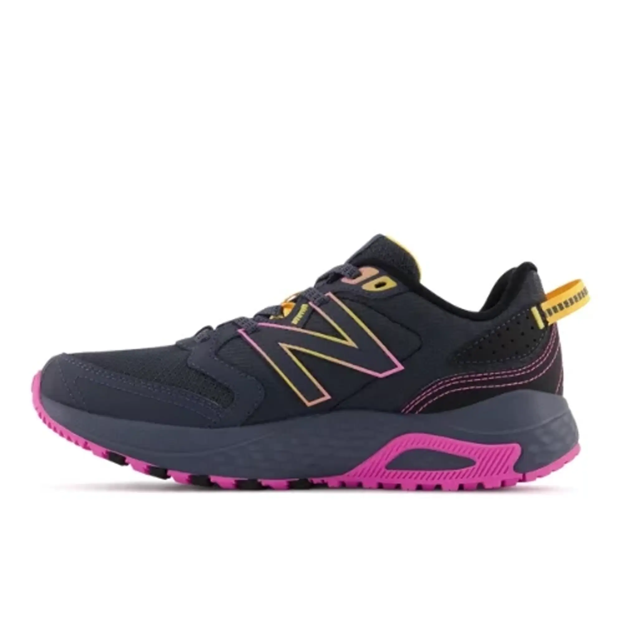 New Balance Women's 410v7 in Grey/Pink/Orange Textile