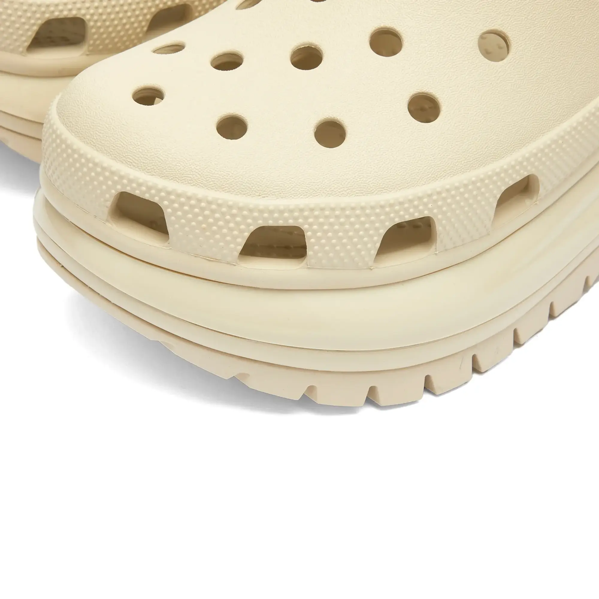 Crocs Womens Classic Mega Crush Clog - Beige - Size 6 - Beige