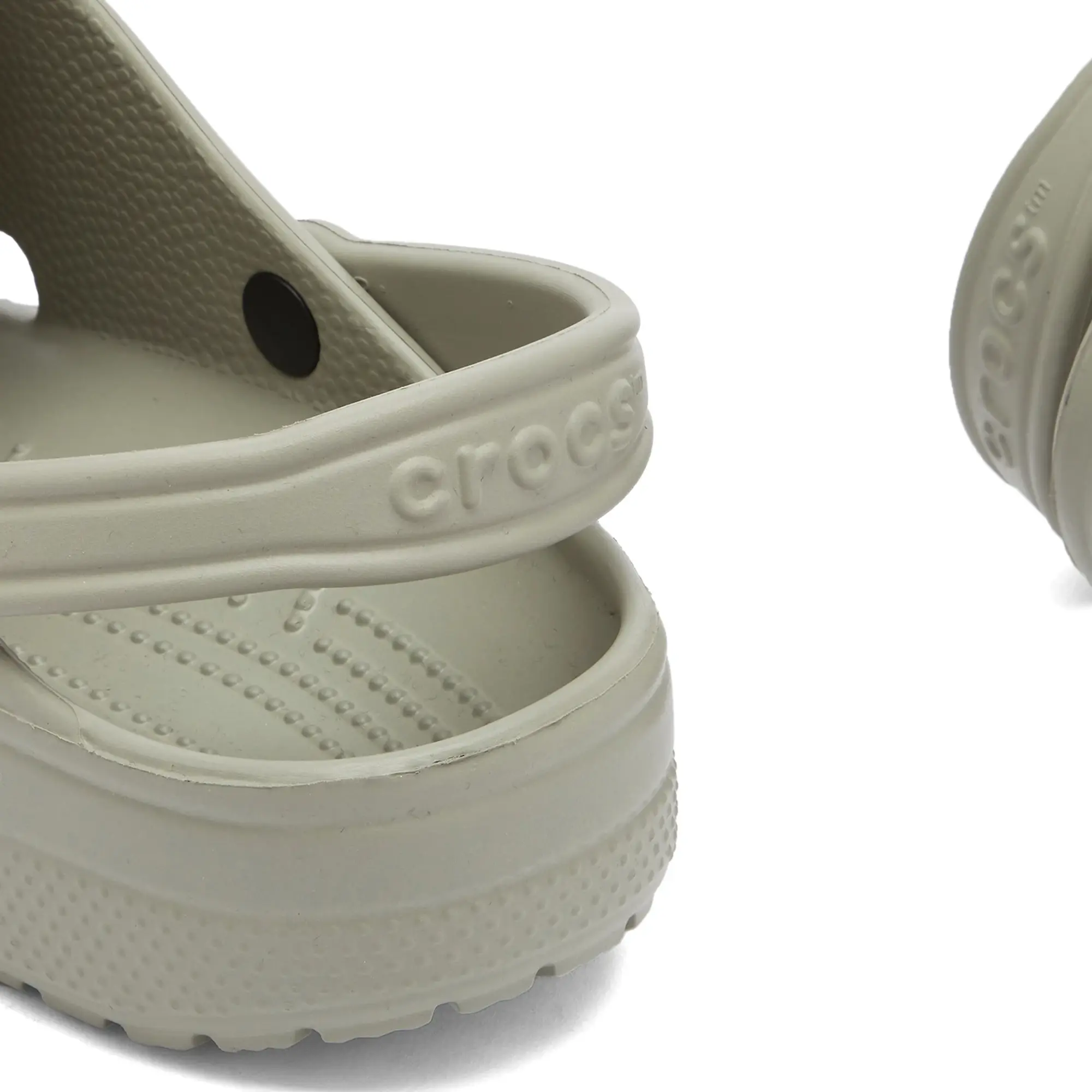 Crocs Womens Classic Clog - Beige - Size 6 - Green