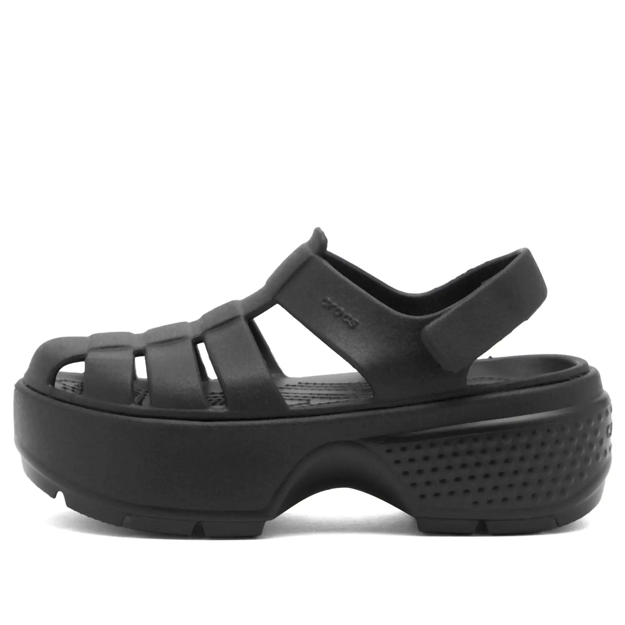 Crocs | Unisex | Stomp Fisherman | Sandals | Black | W9/M8