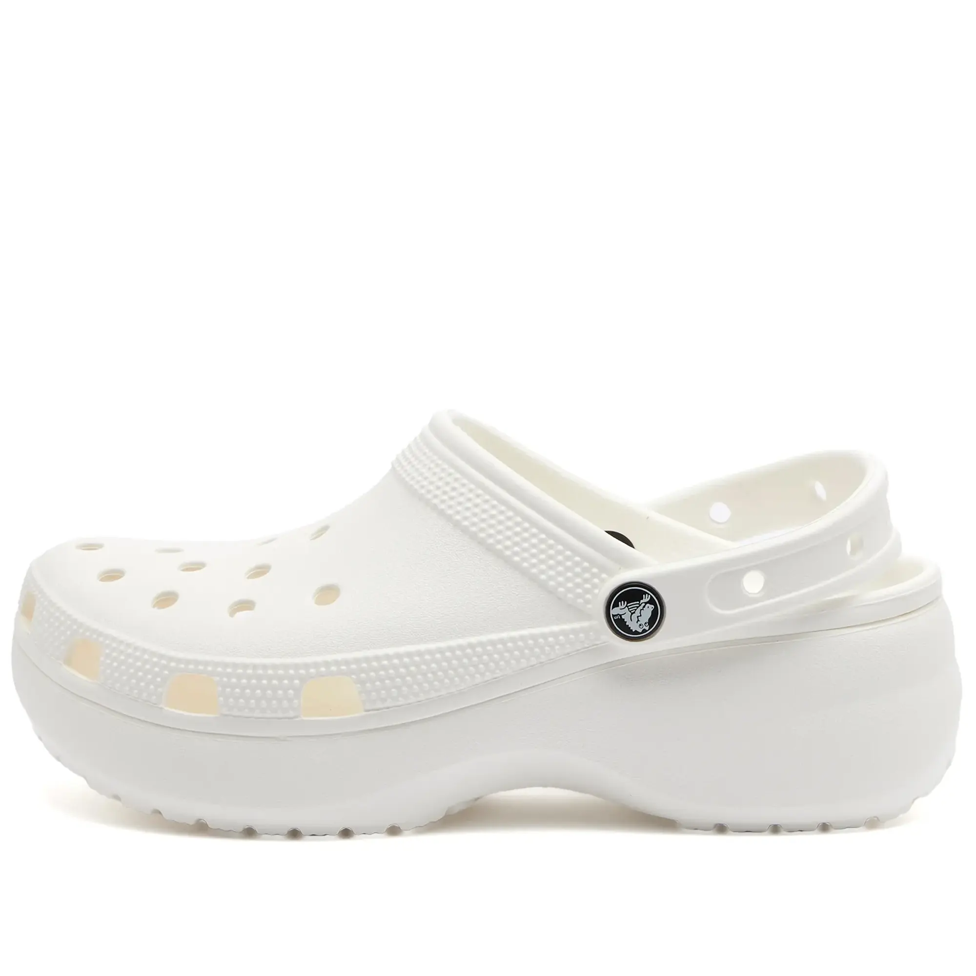 Crocs | Women | Classic Platform | Clogs | White | 9