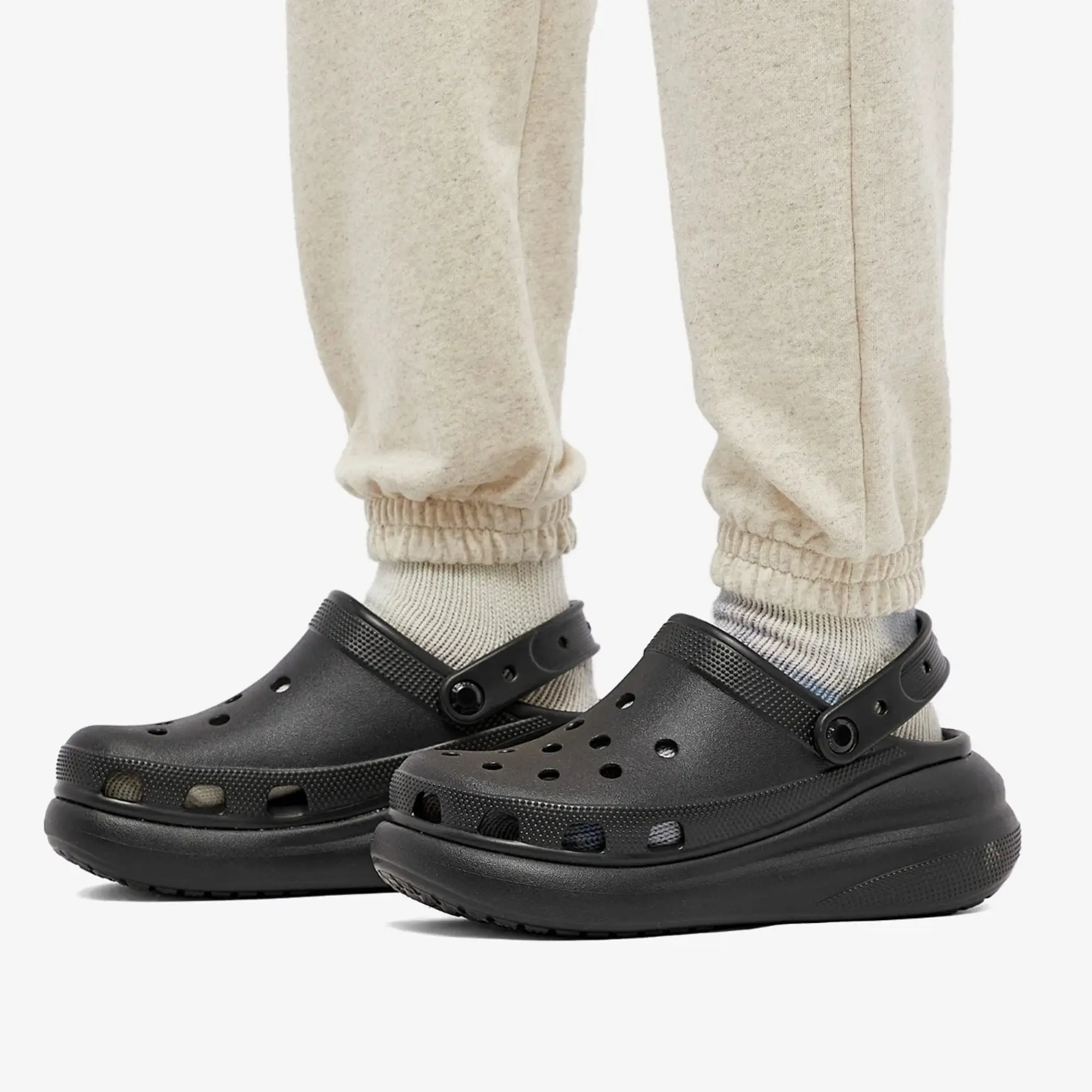 Crocs crush clog sandals in black