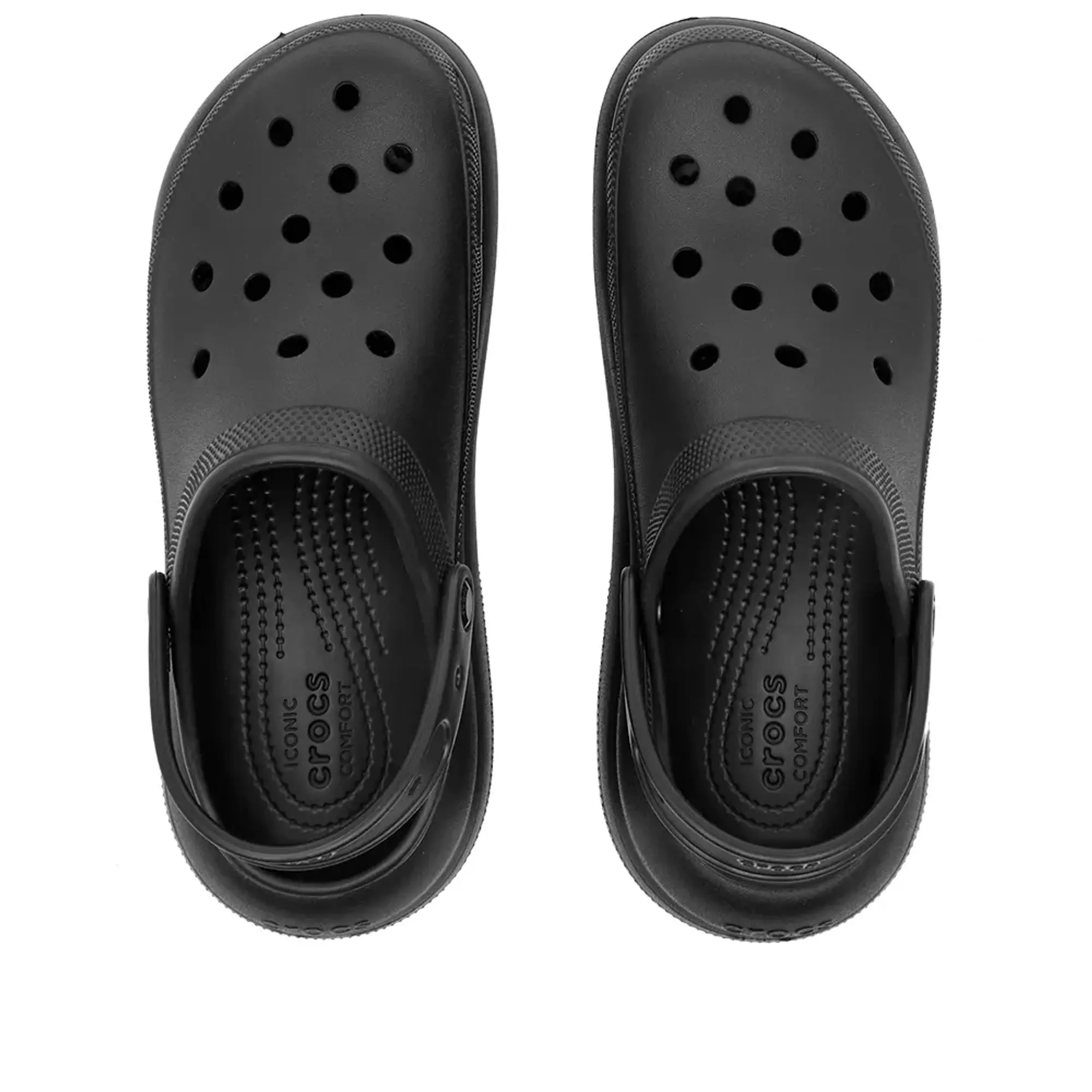 Crocs crush clog sandals in black