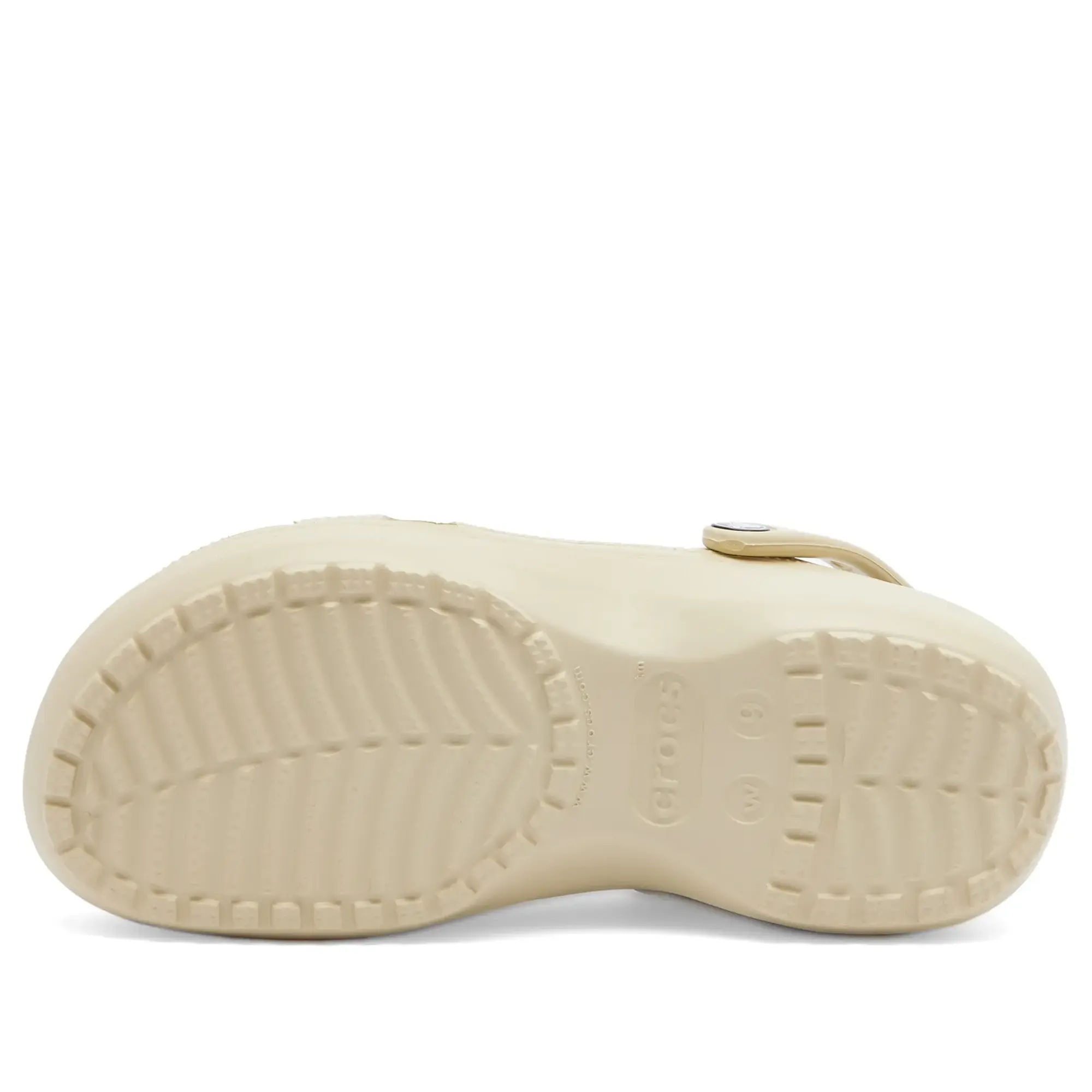 Crocs Classic Platform Clogs In Bone-Neutral