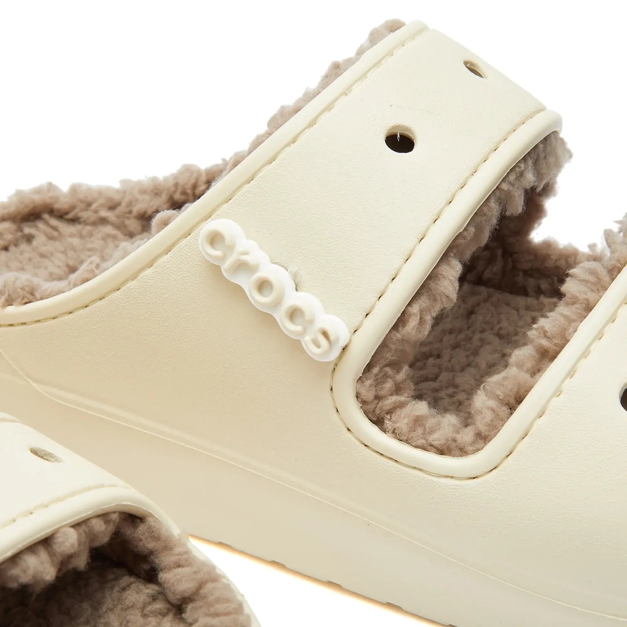 Crocs | Unisex | Classic Cozzzy | Sandals | Bone / Mushroom | M12