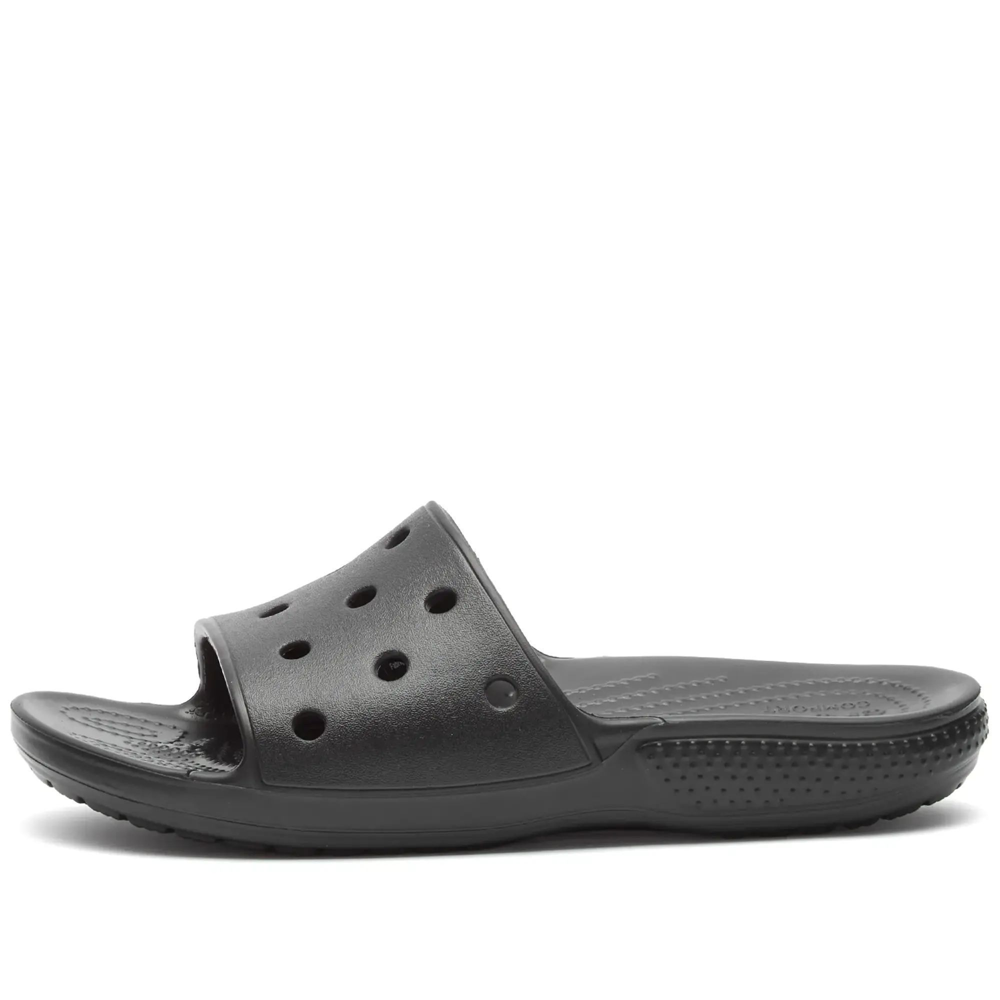 Crocs classic slide sandals in black