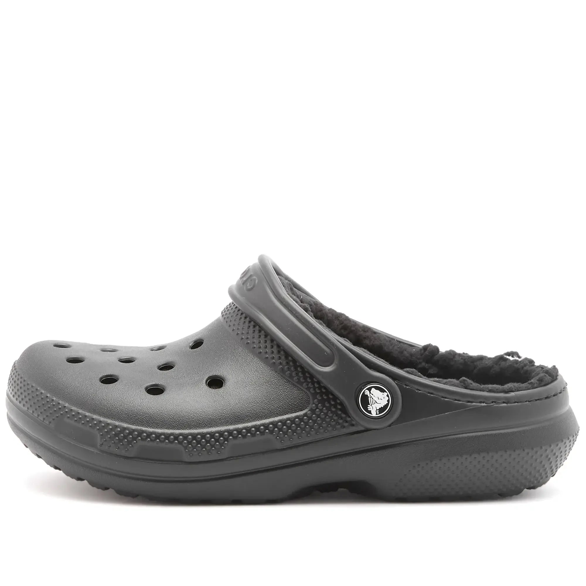 Crocs Womens Classic Lined Clog - Black - Size 3 - Black