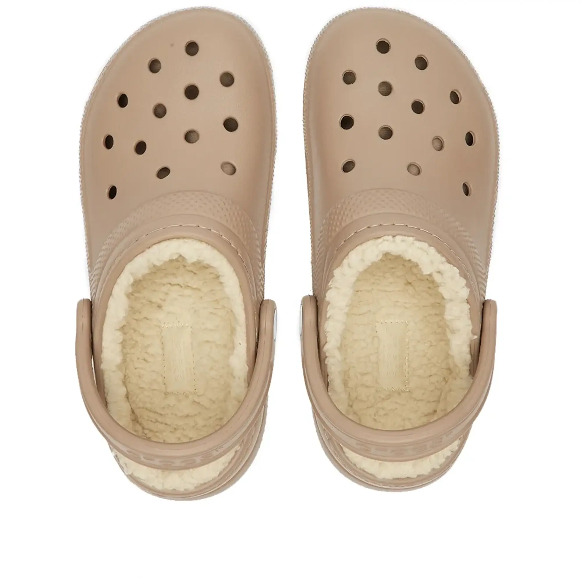 Crocs Classic Lined Clog - Beige - Size 9 - Beige