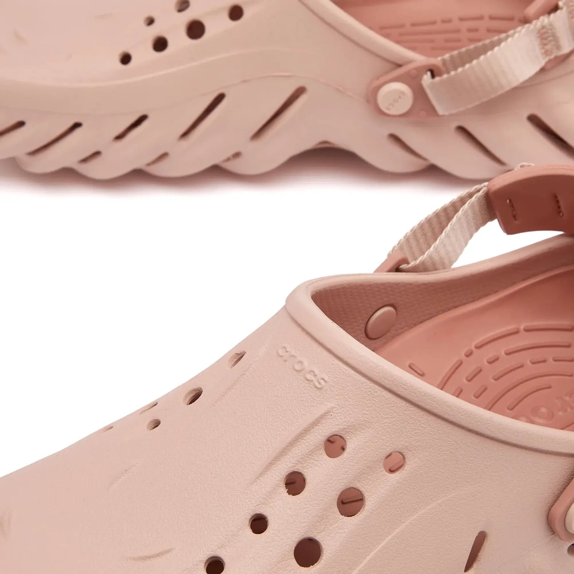 Crocs Unisex Echo Clogs In Pink Clay-Neutral