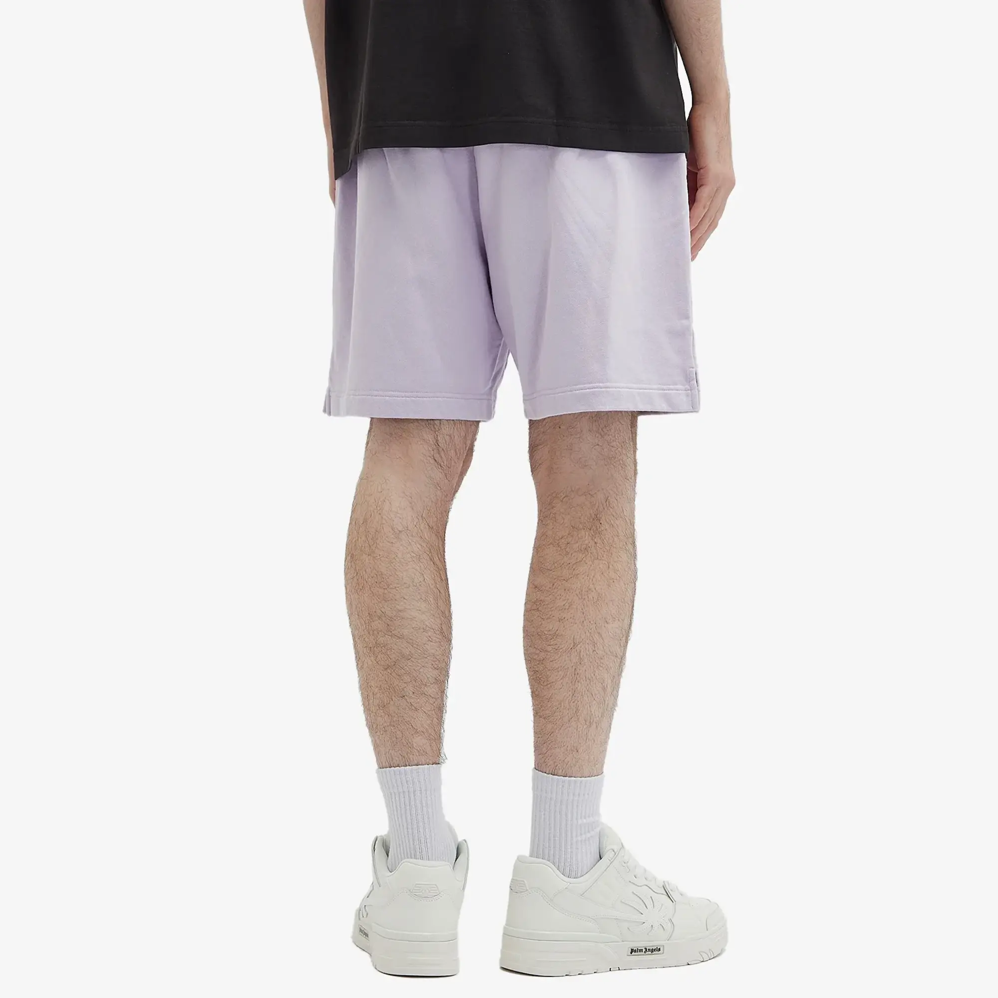 Palm Angels Men's Logo Shorts Purple