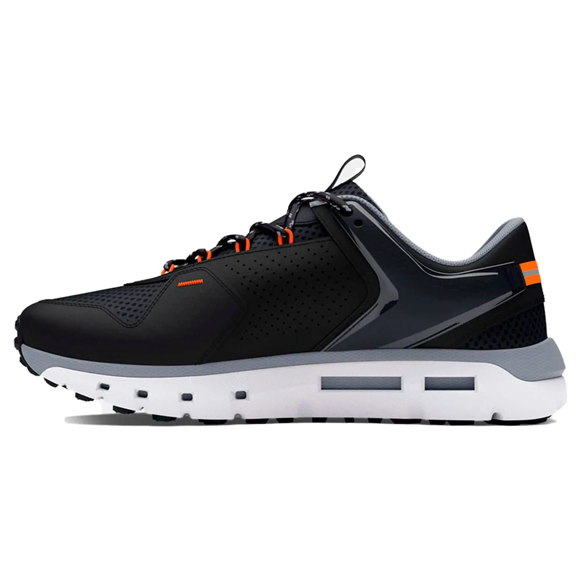 Men's  Under Armour  Summit Trek Shoes Black / Steel / Team Orange 6.5
