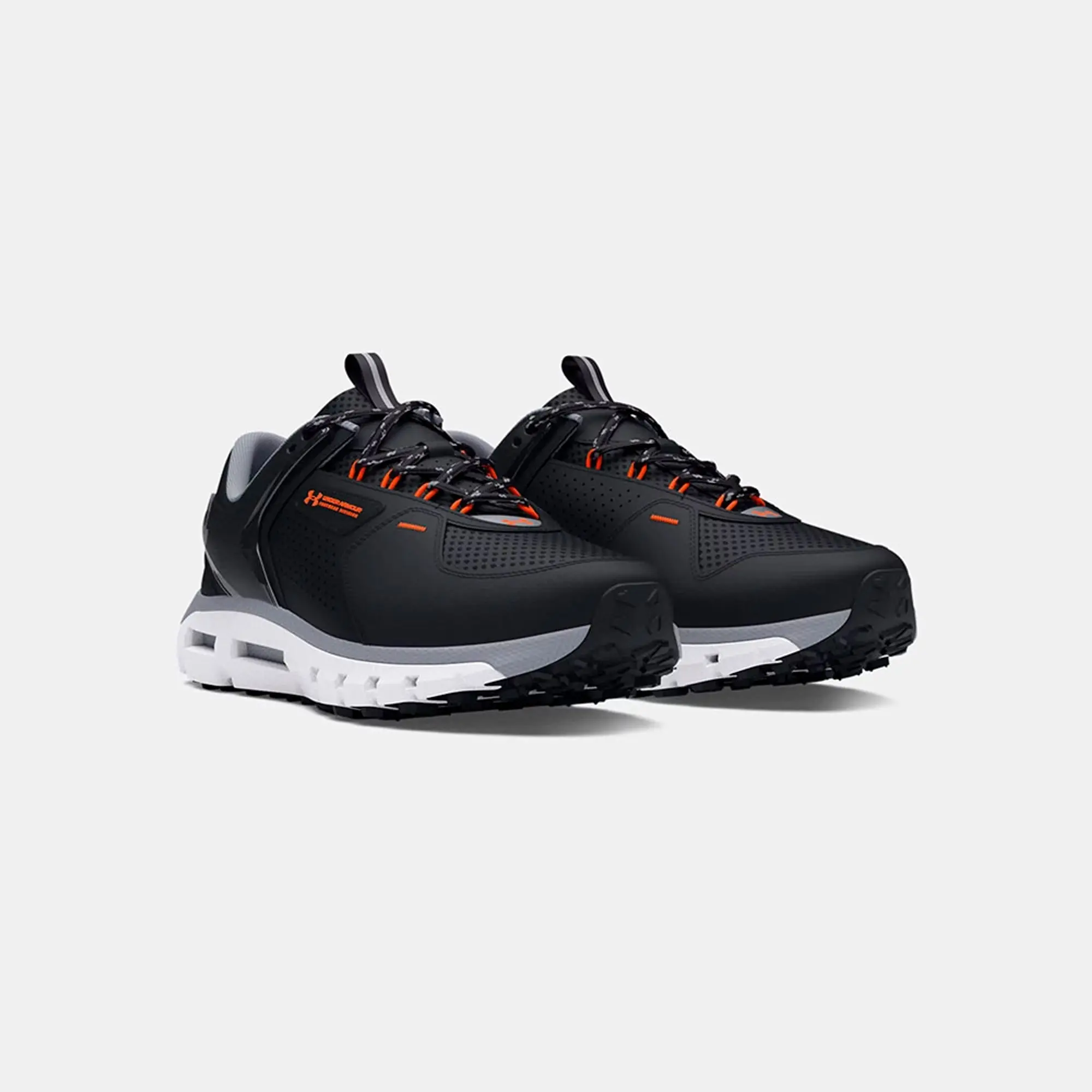 Men's  Under Armour  Summit Trek Shoes Black / Steel / Team Orange 6.5