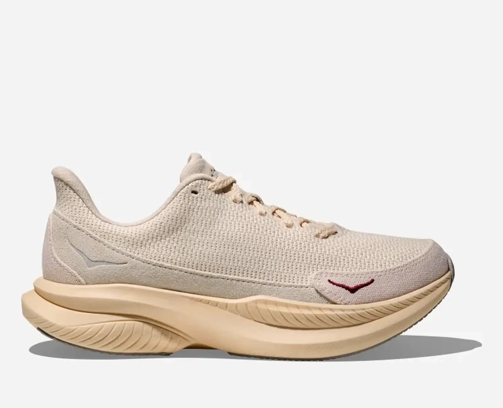 Hoka One One HOKA Women's Mach 6 LS Reformation Crochet Lifestyle Shoes in Eggnog/Shortbread